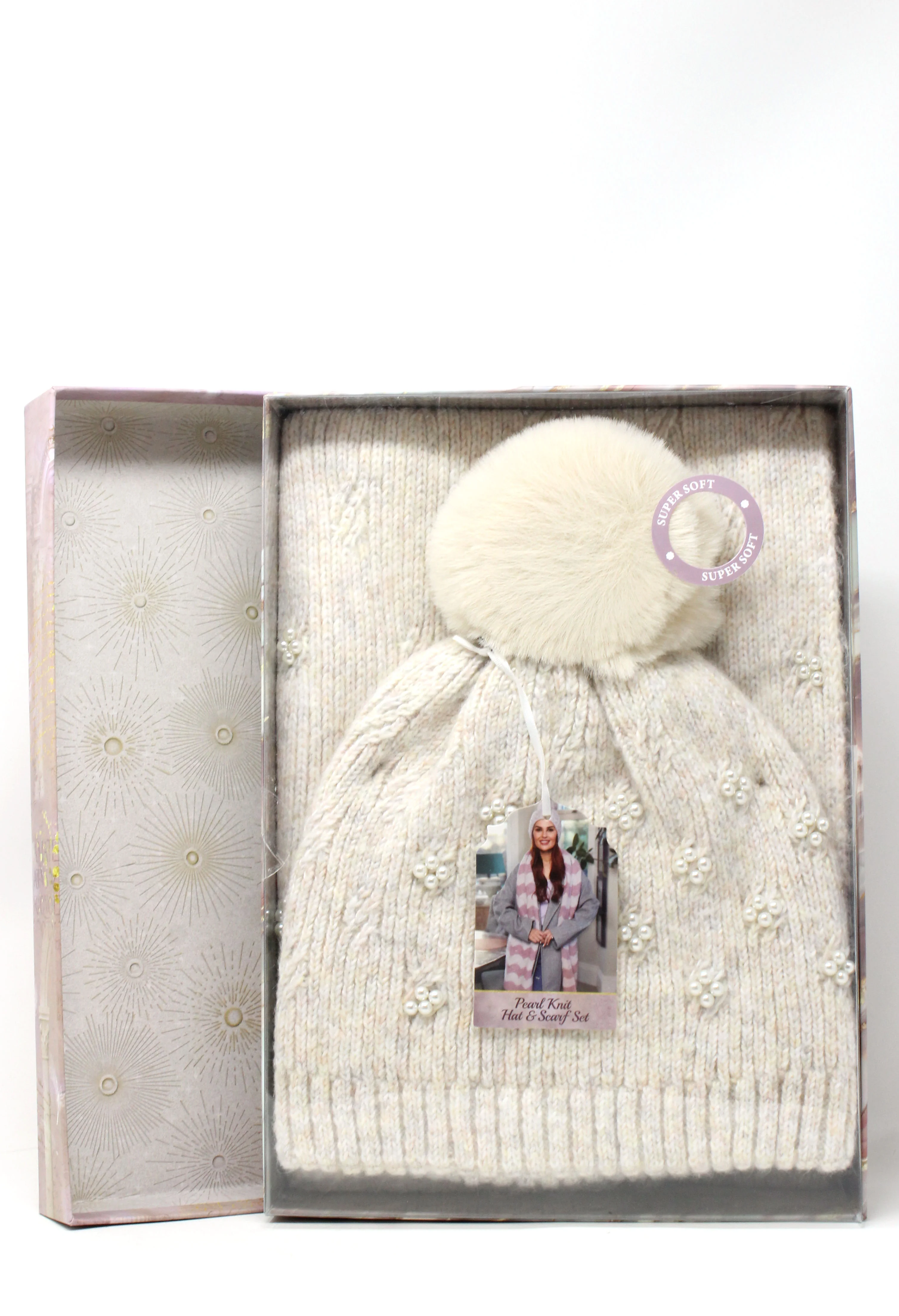 Pearl Hat and Scarf Giftset - Image 3