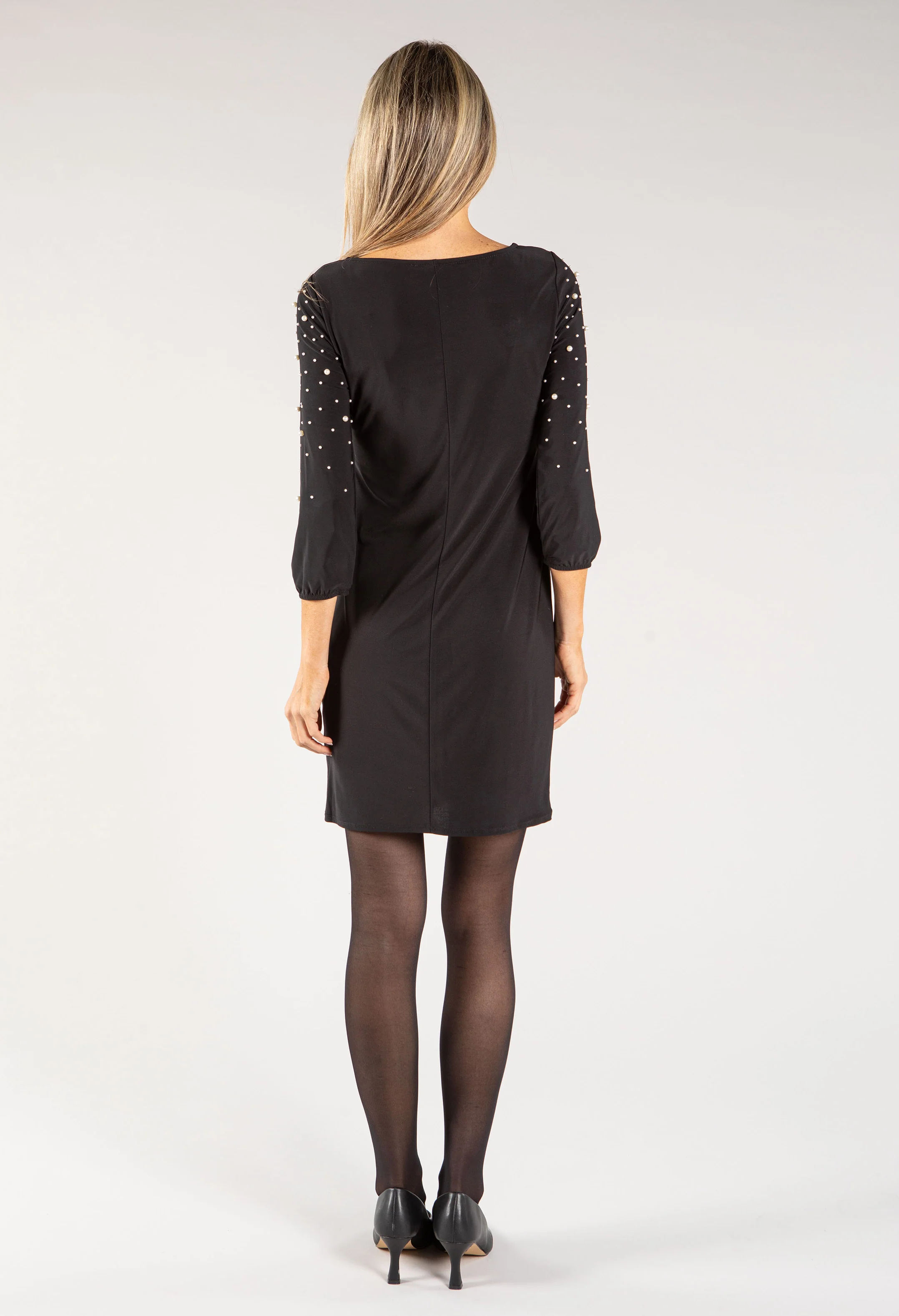Pearl Sleeve Shift Dress - Image 4