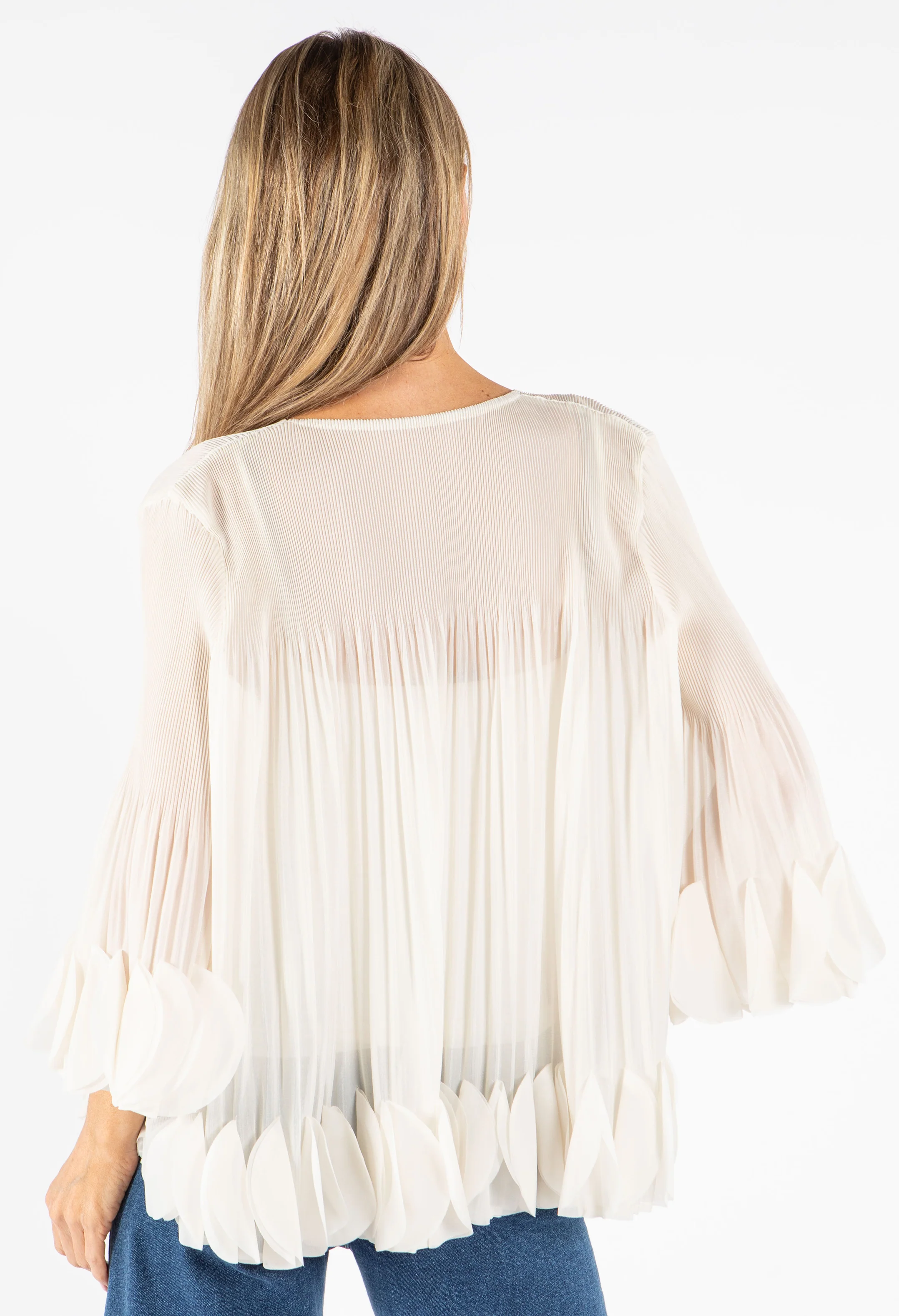 Petal Pleated Blouse - Image 8