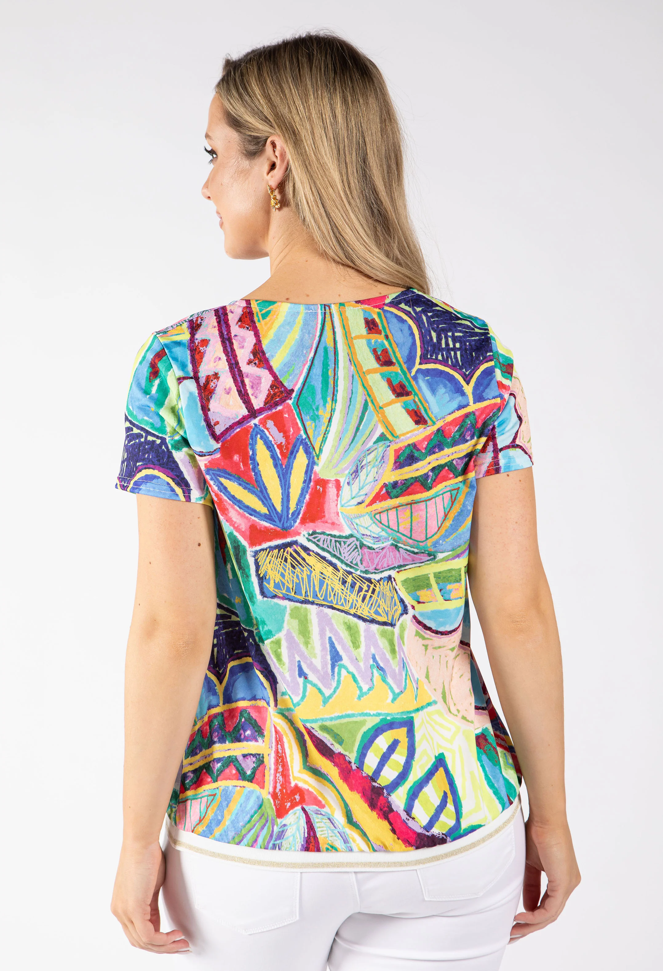Picasso Abstract Print Top - Image 4