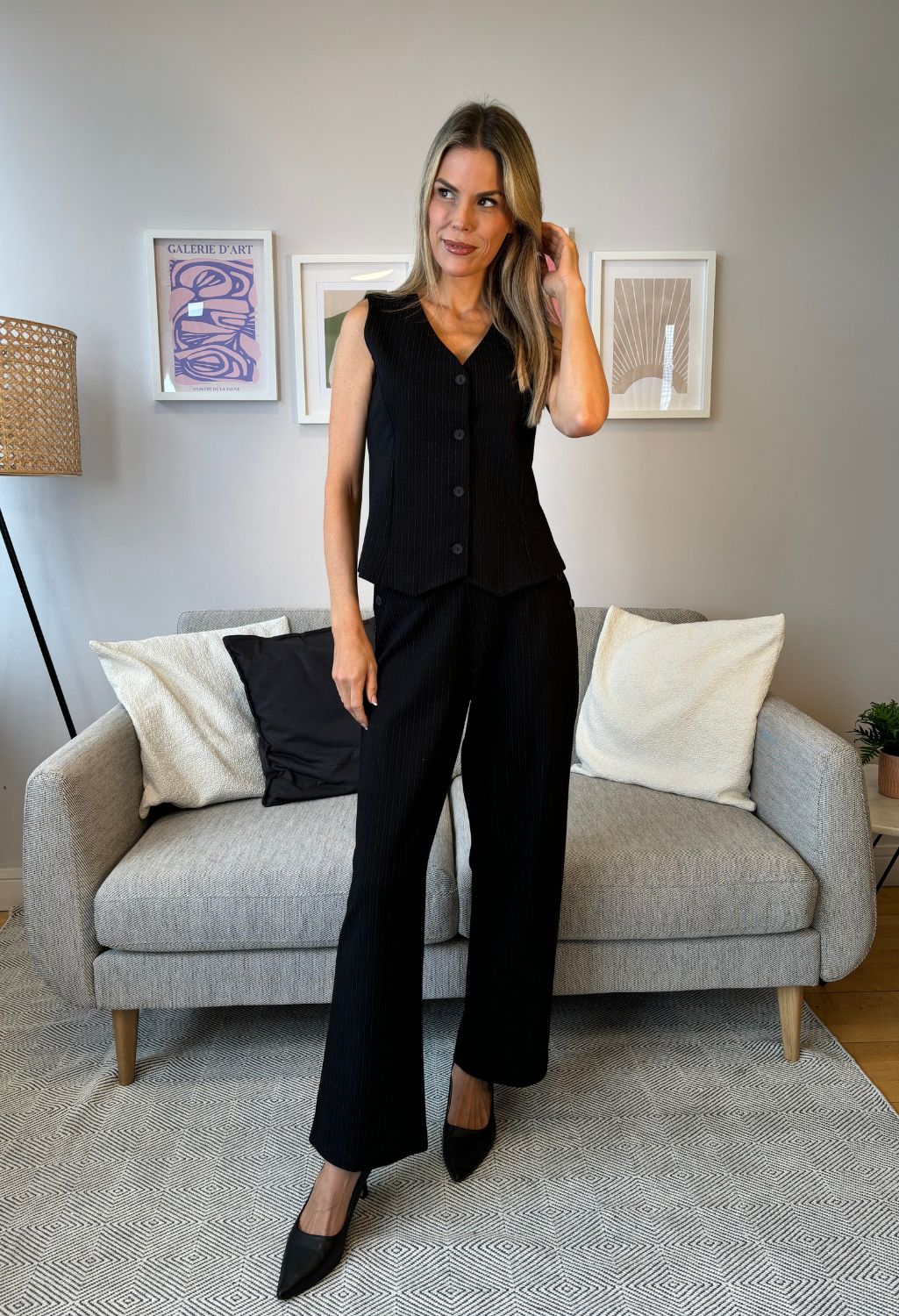 Pinstripe Waistcoat - Image 4