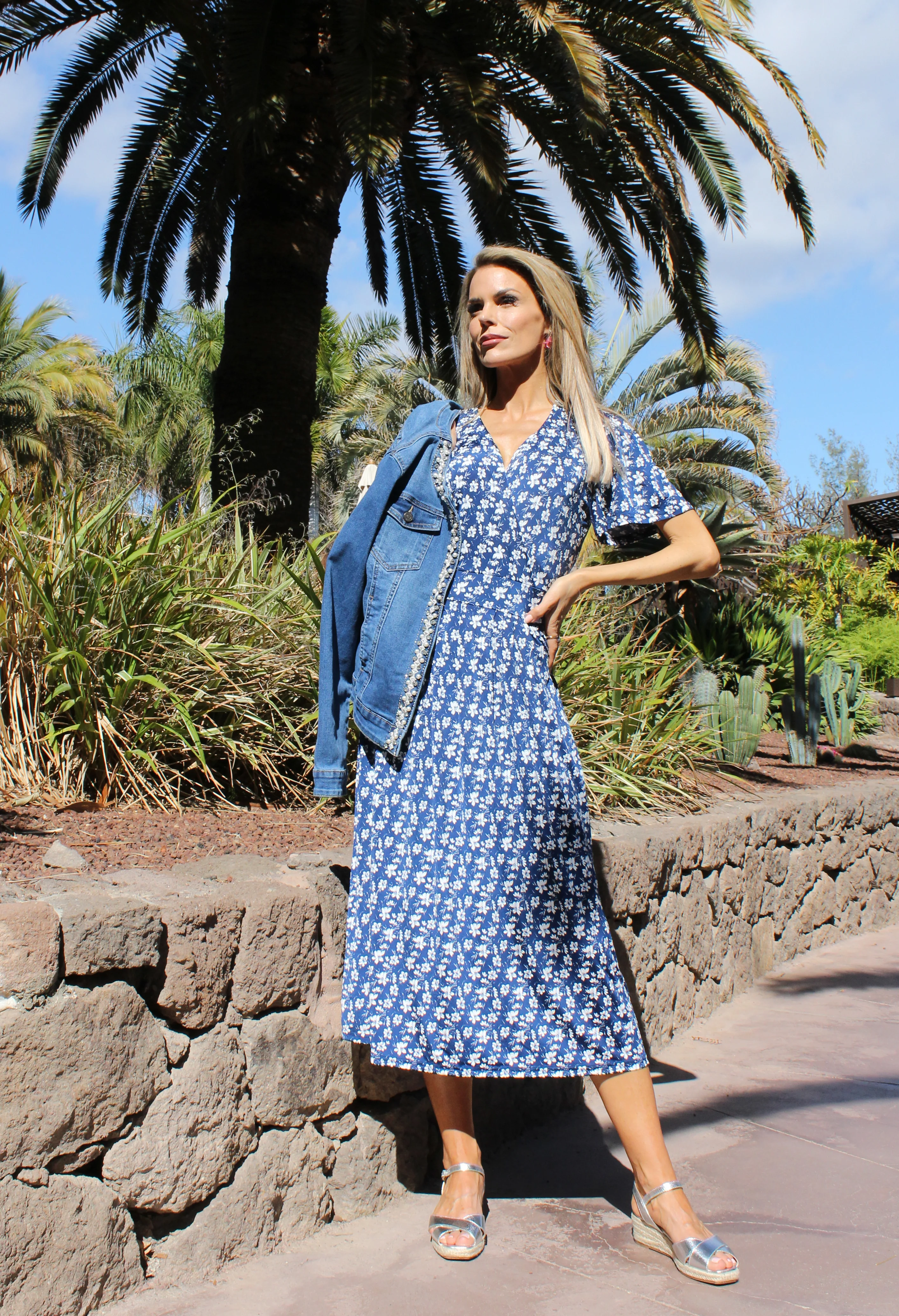 Plaza Floral Print Wrap Dress - Image 2