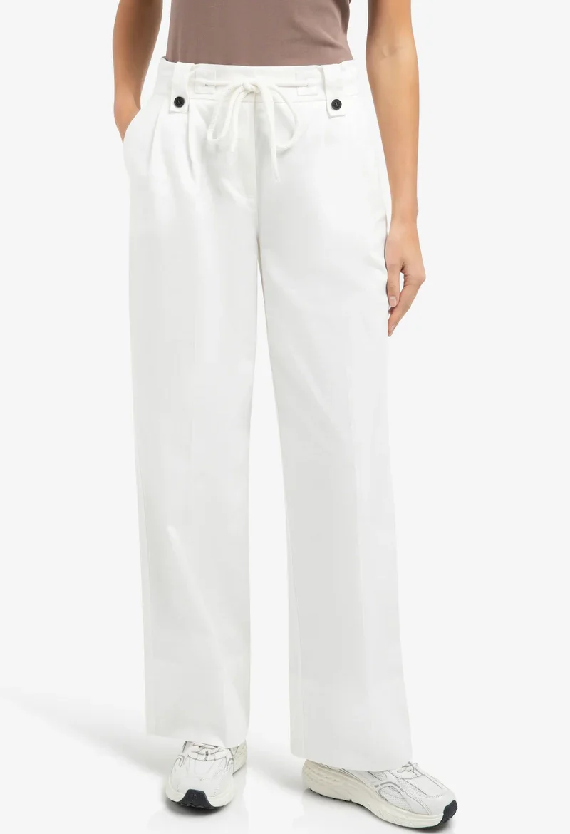 Pleated Wide Leg Trousers - Image 2