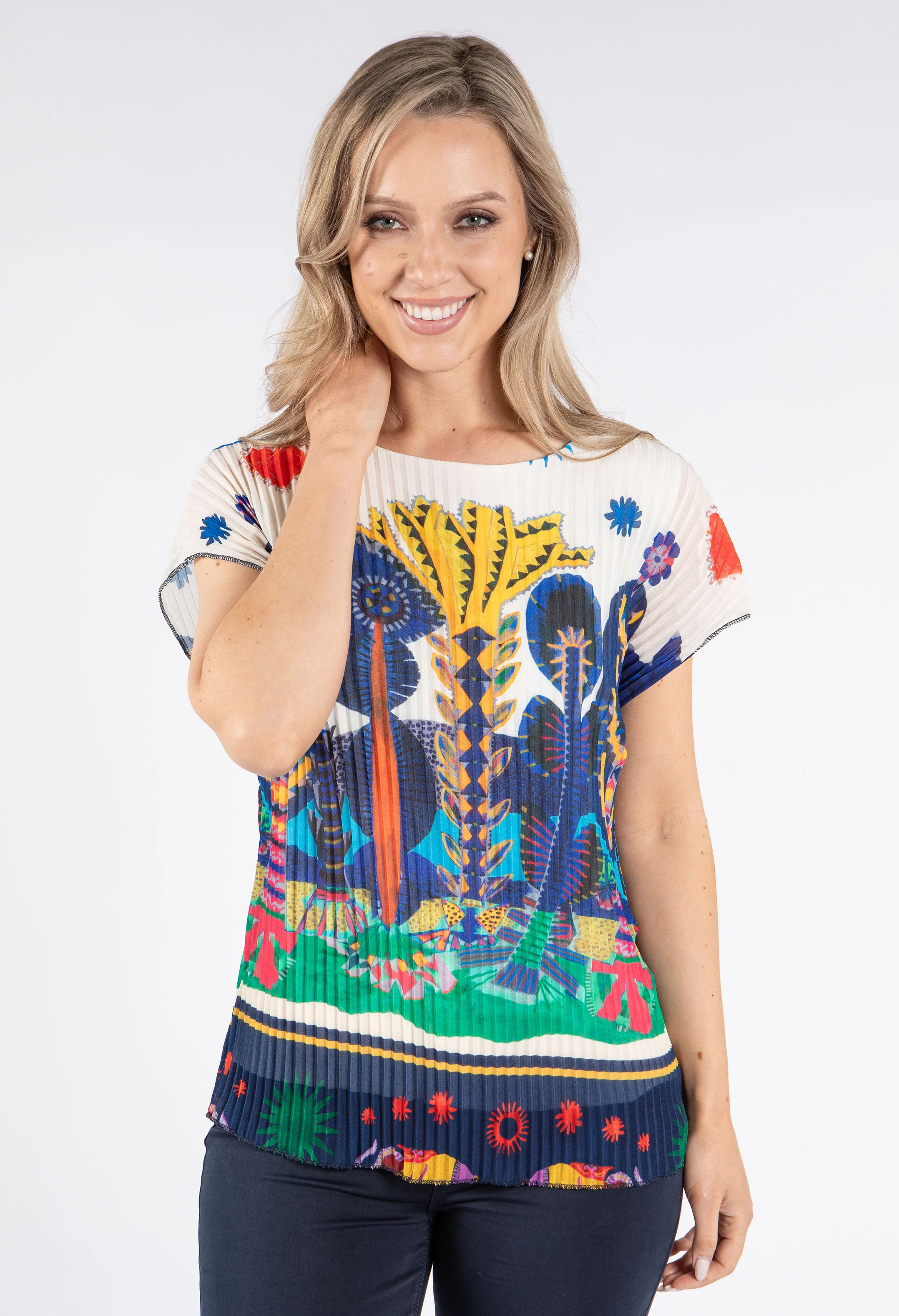 Plisse Pleated Top - Image 9