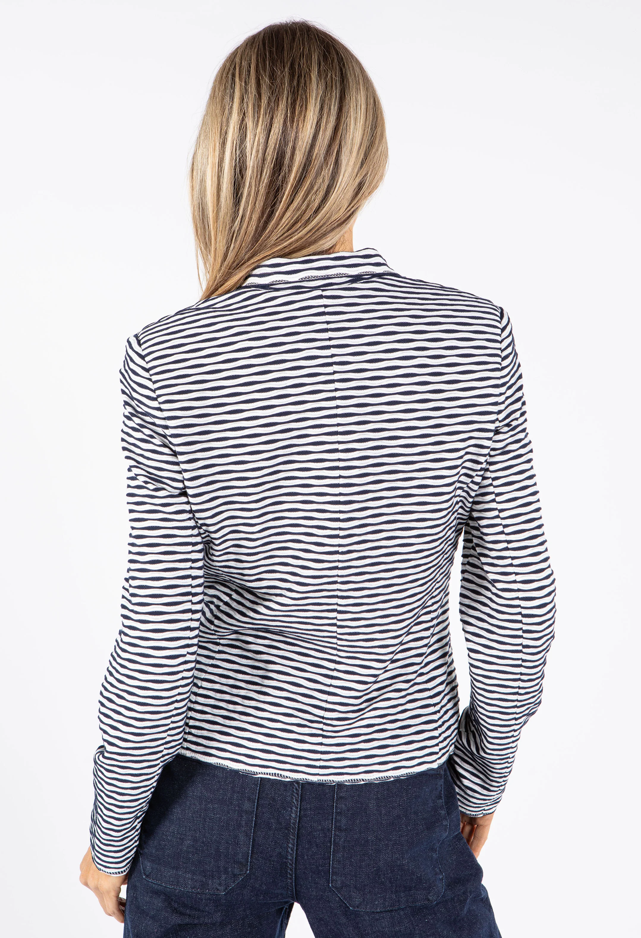 Pocket Detail Striped Jacket - Image 4