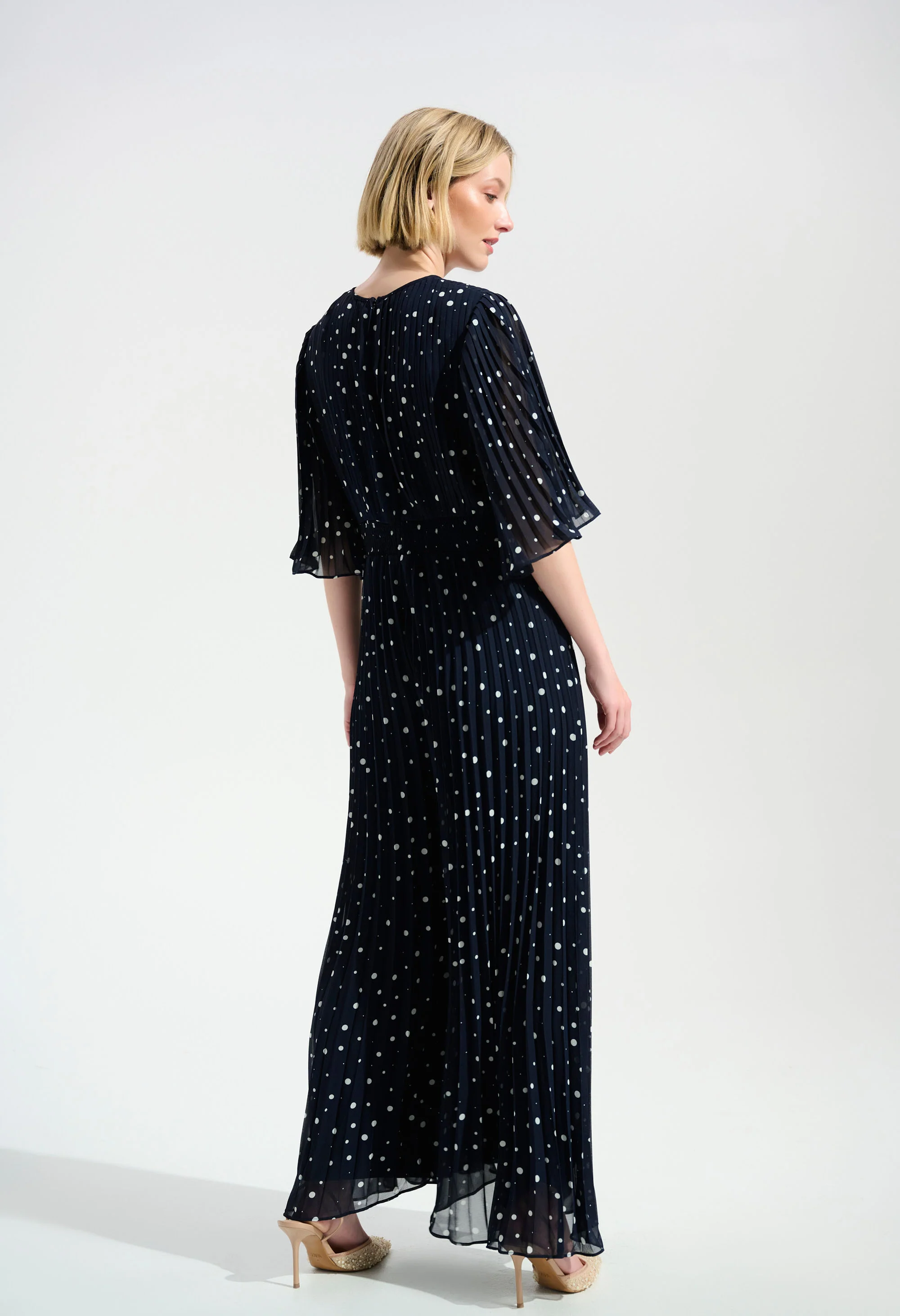 Polka-dot Belted Jumpsuit - Image 2