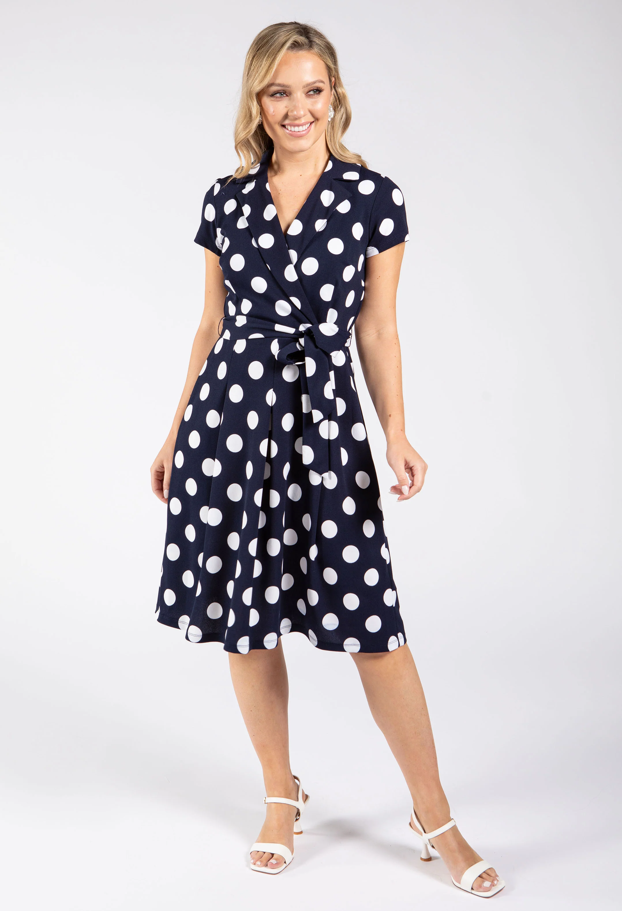 Polka Dot Blazer Dress - Image 2