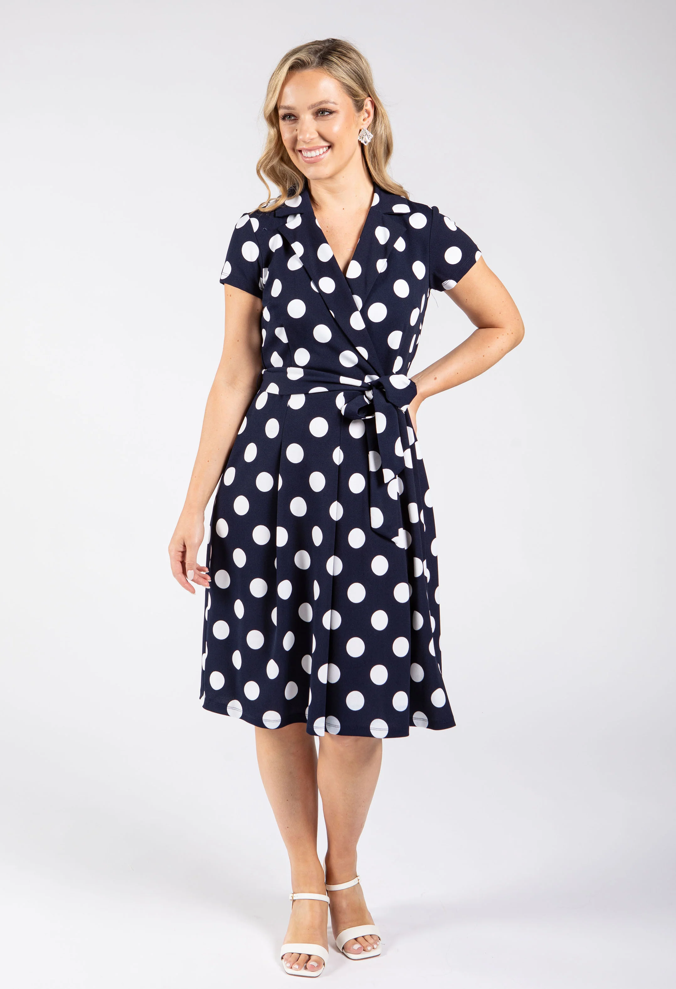 Polka Dot Blazer Dress - Image 3