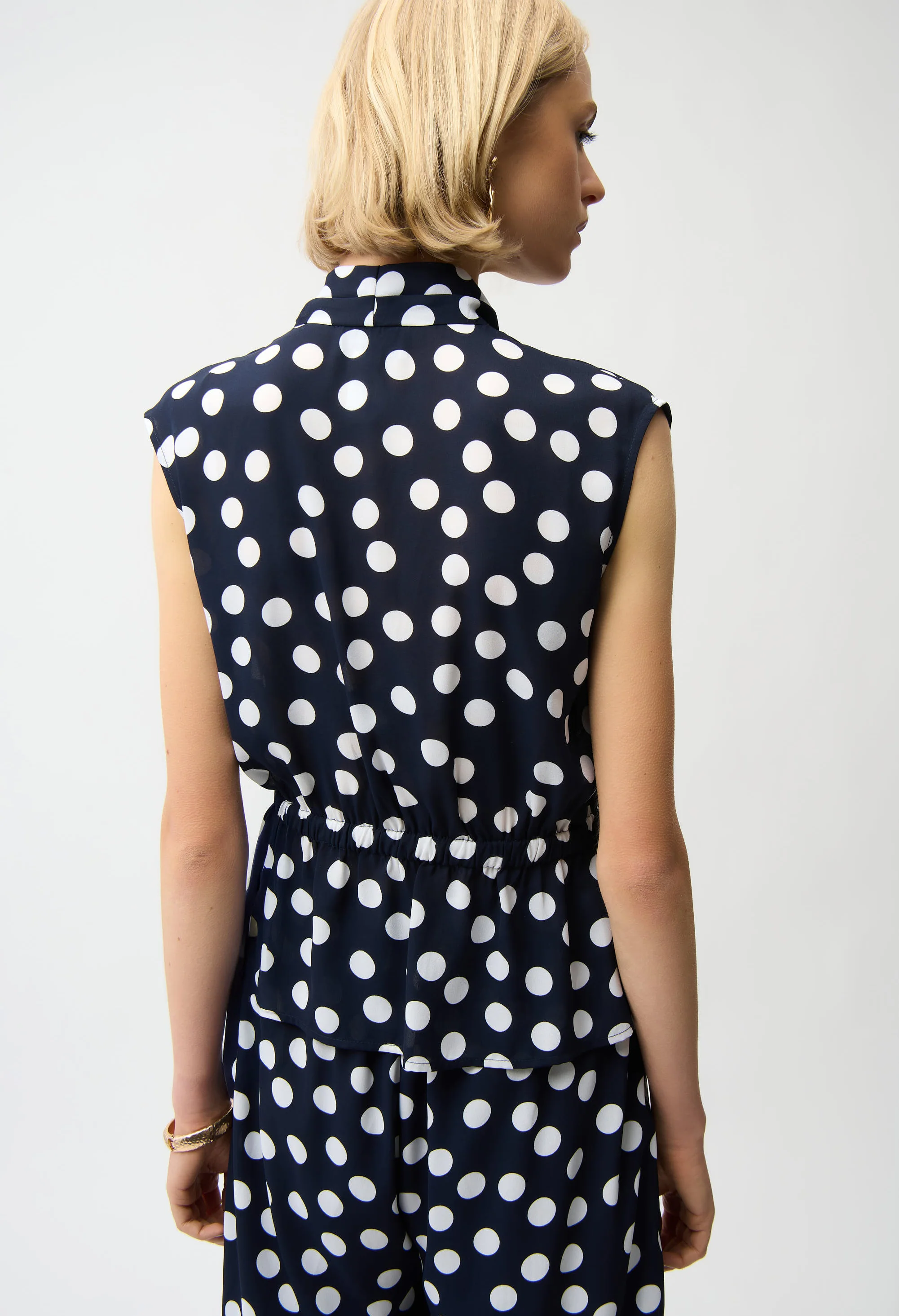 Polka Dot V-neck Top - Image 3