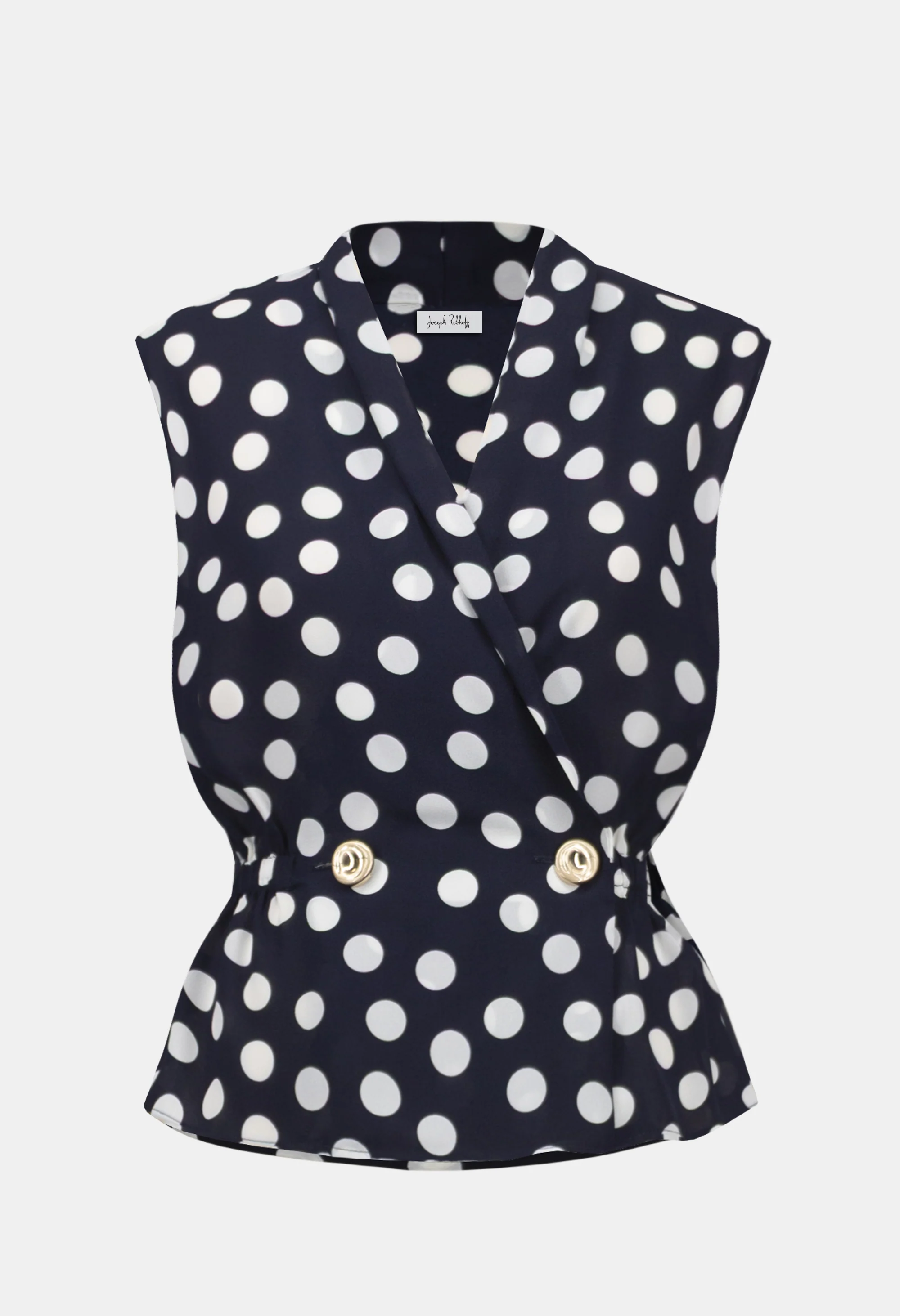 Polka Dot V-neck Top - Image 5