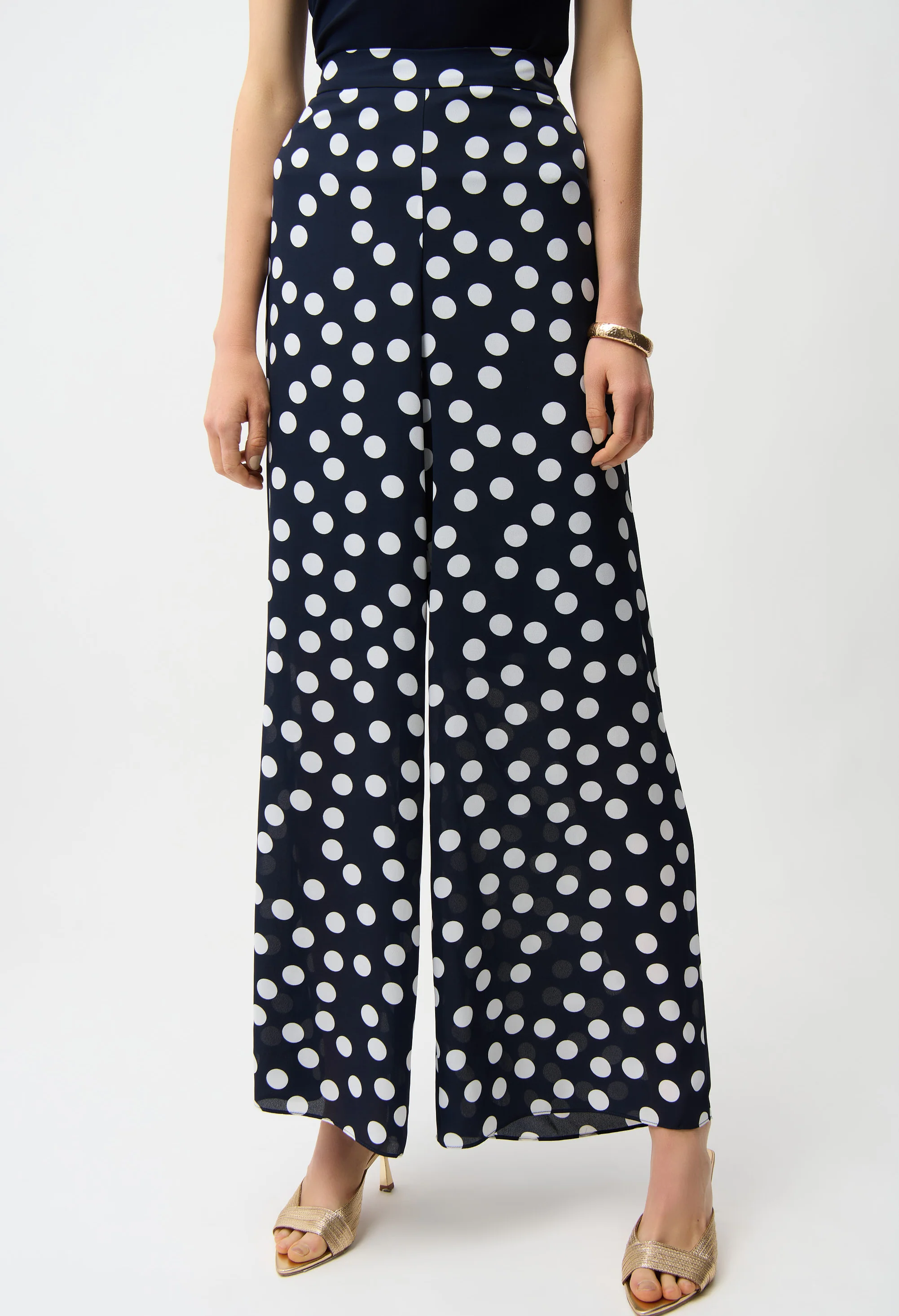 Polka Dot Wide-leg Trousers - Image 2