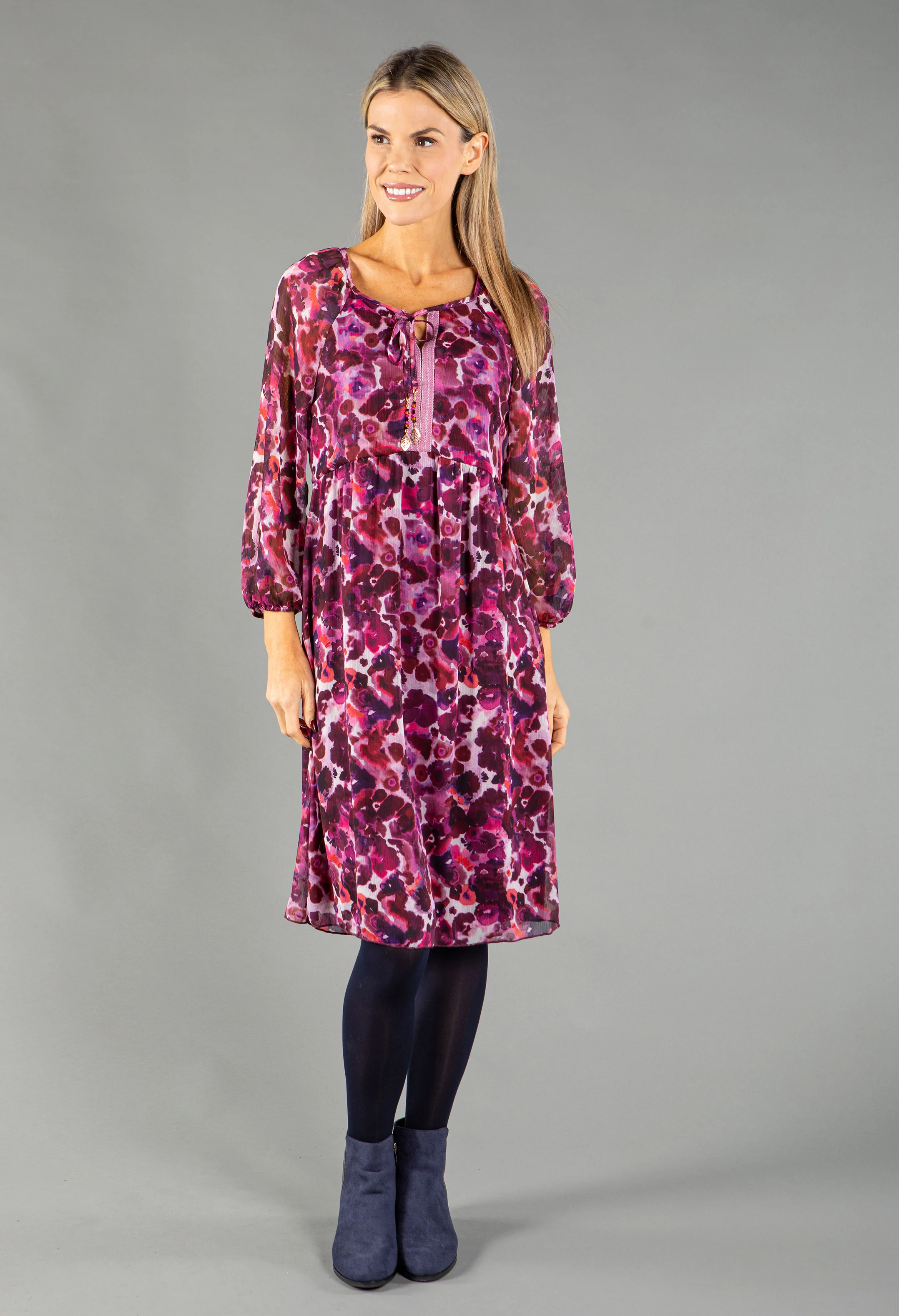 Poppy Print Dress - Image 3