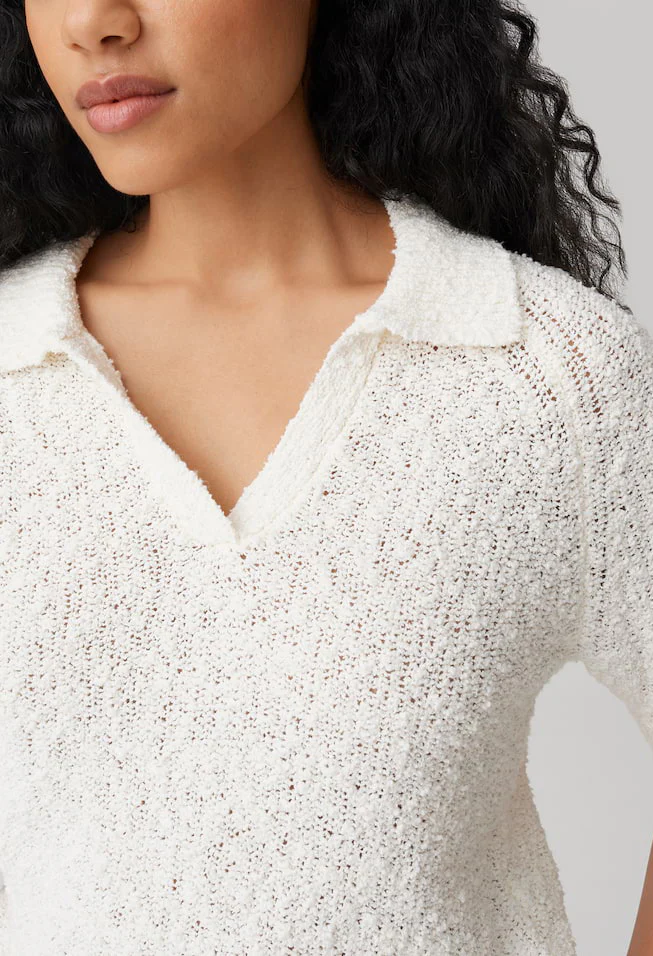Posilly Short sleeve Boucle knit top - Image 2