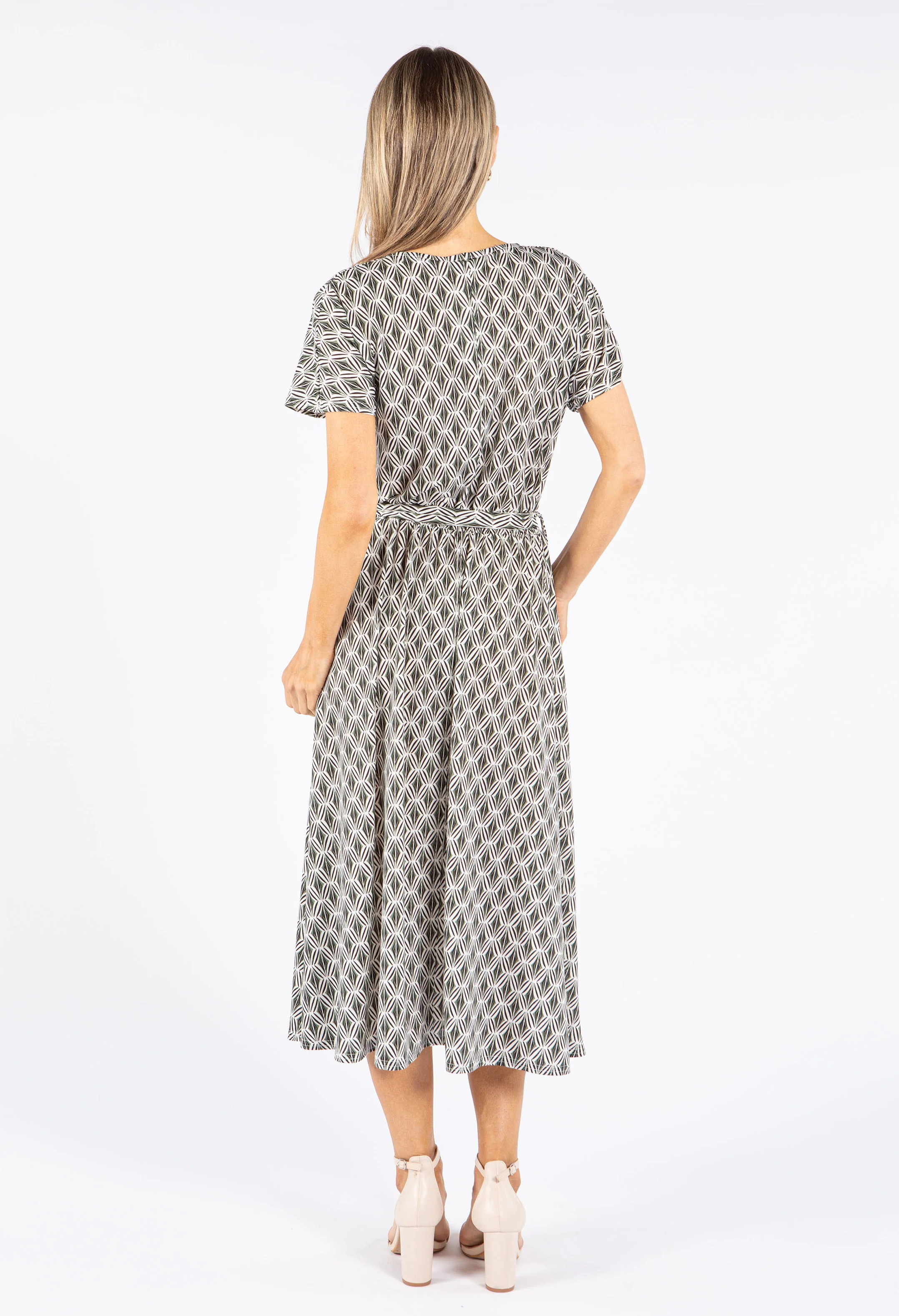 Printed Buttoned Down Dress - Image 3