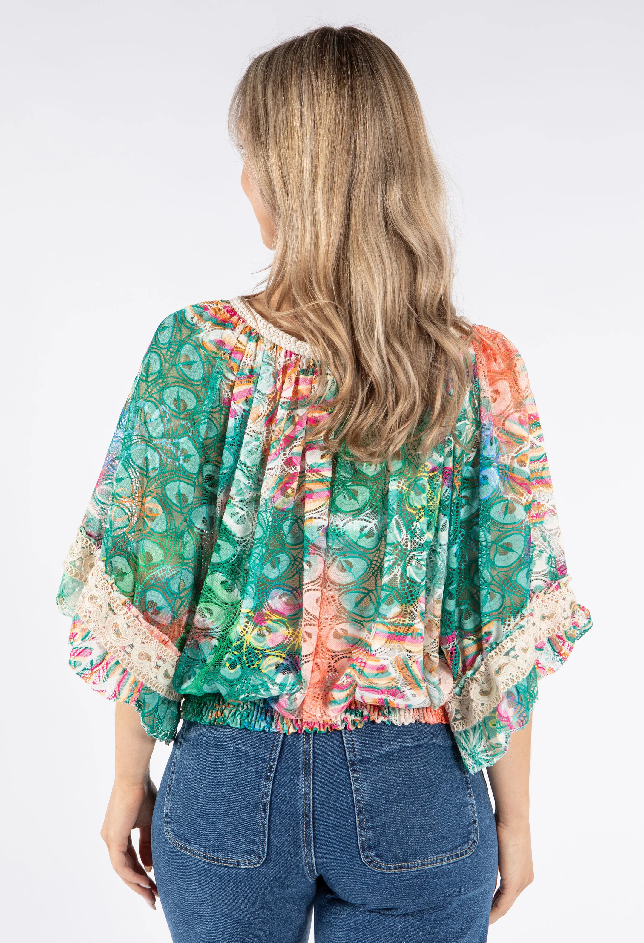 Printed Lace Blouse - Image 12