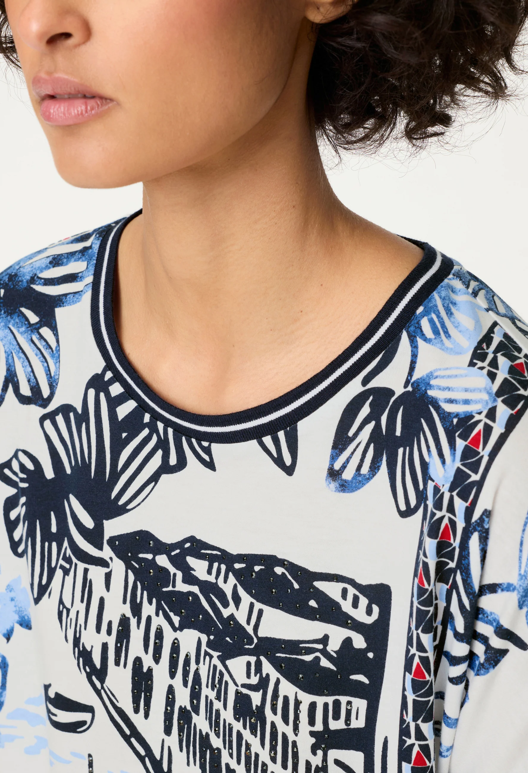 Printed Short Sleeve Top - Image 3
