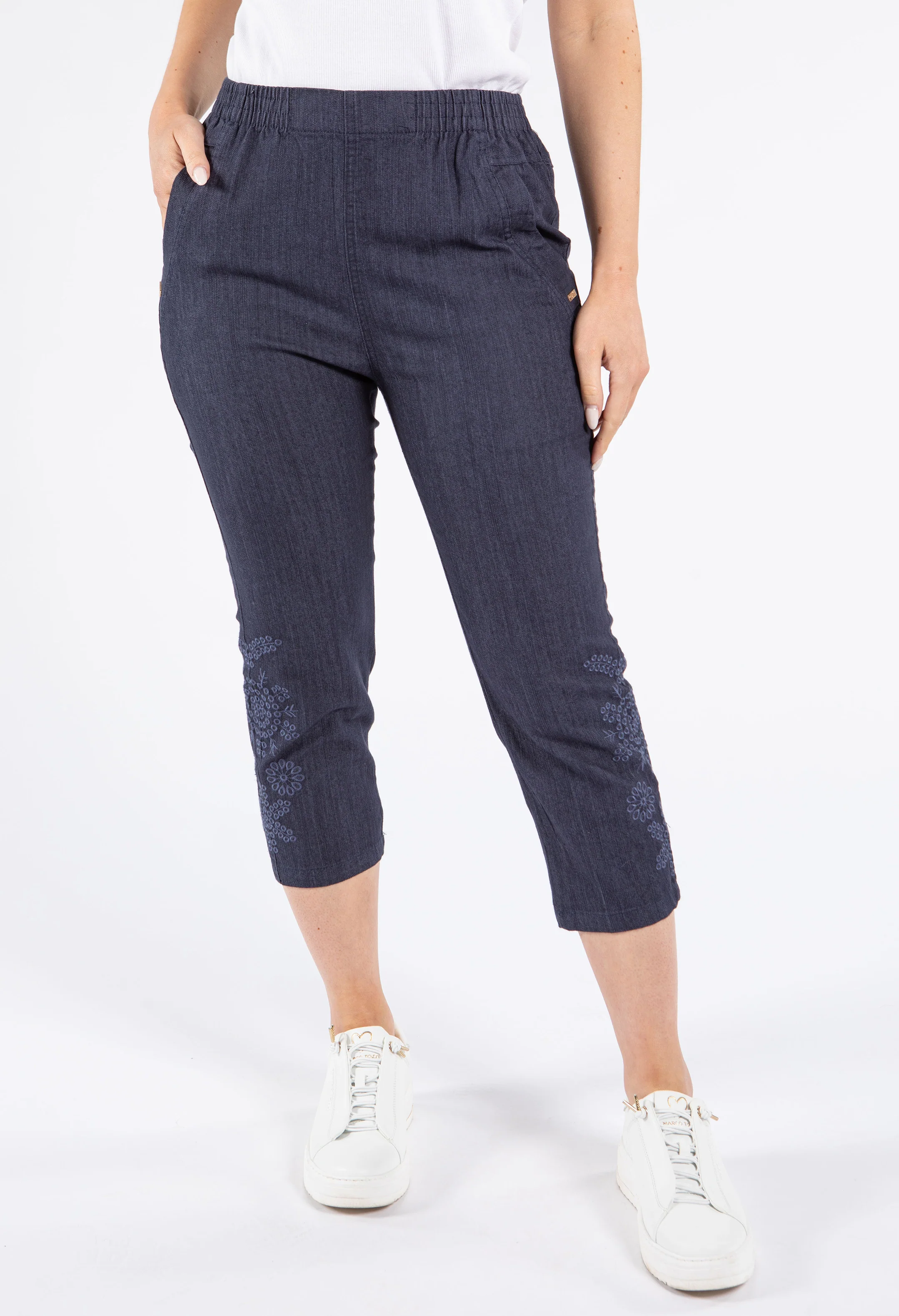 Pull on Capris with Embroidery detailing - Image 13