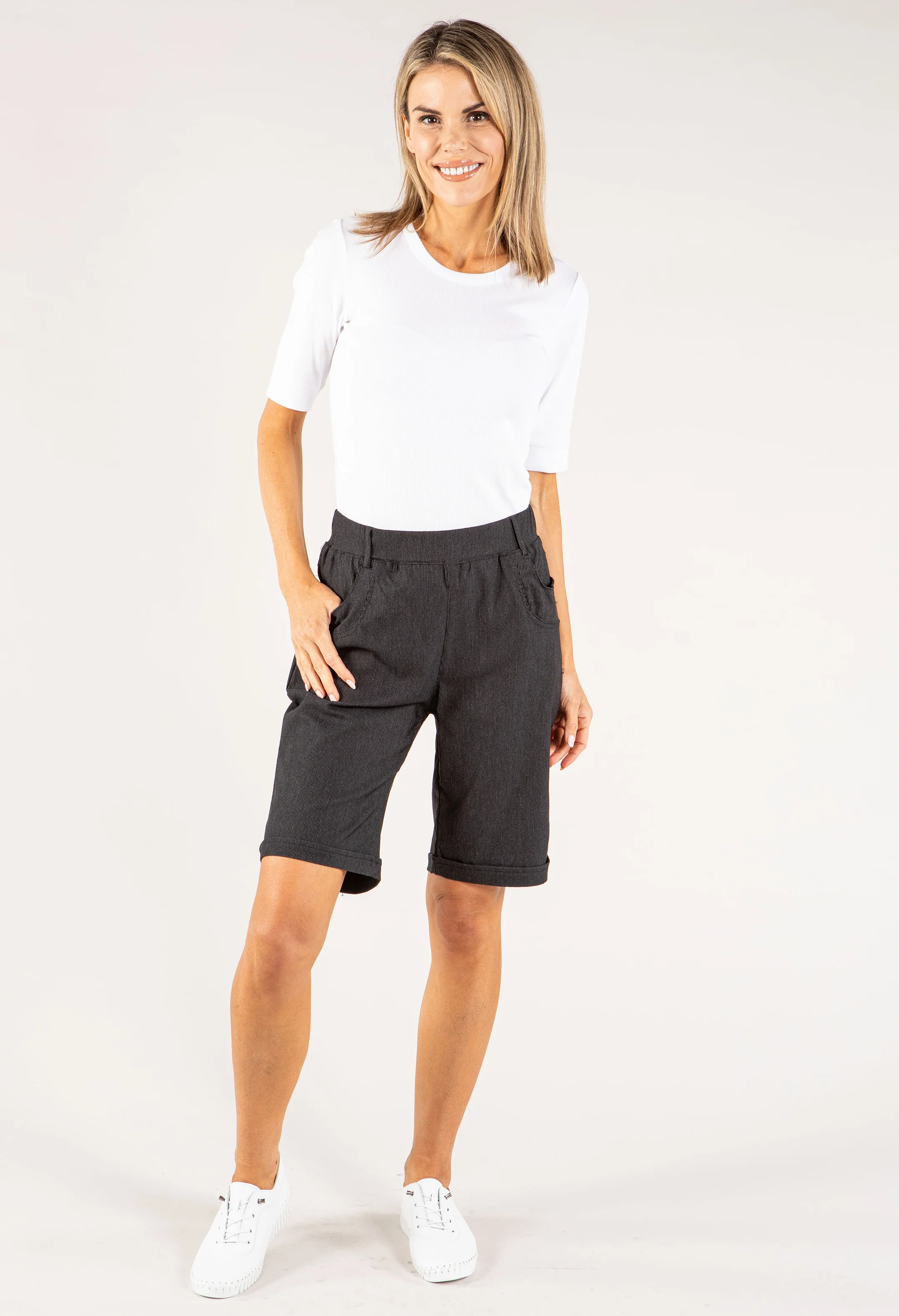 Pull On Light Stripe Shorts - Image 18