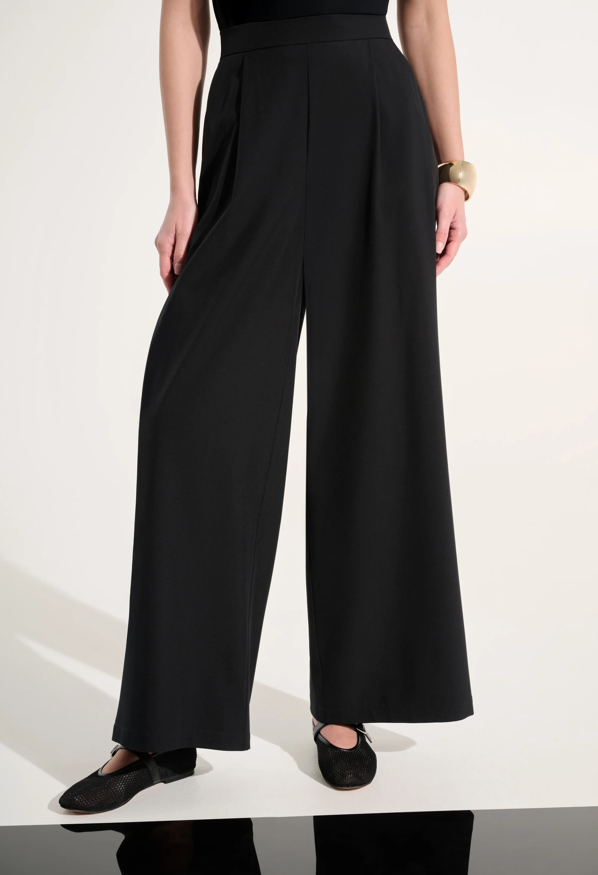 Pull-on Wide Leg Trousers - Image 6