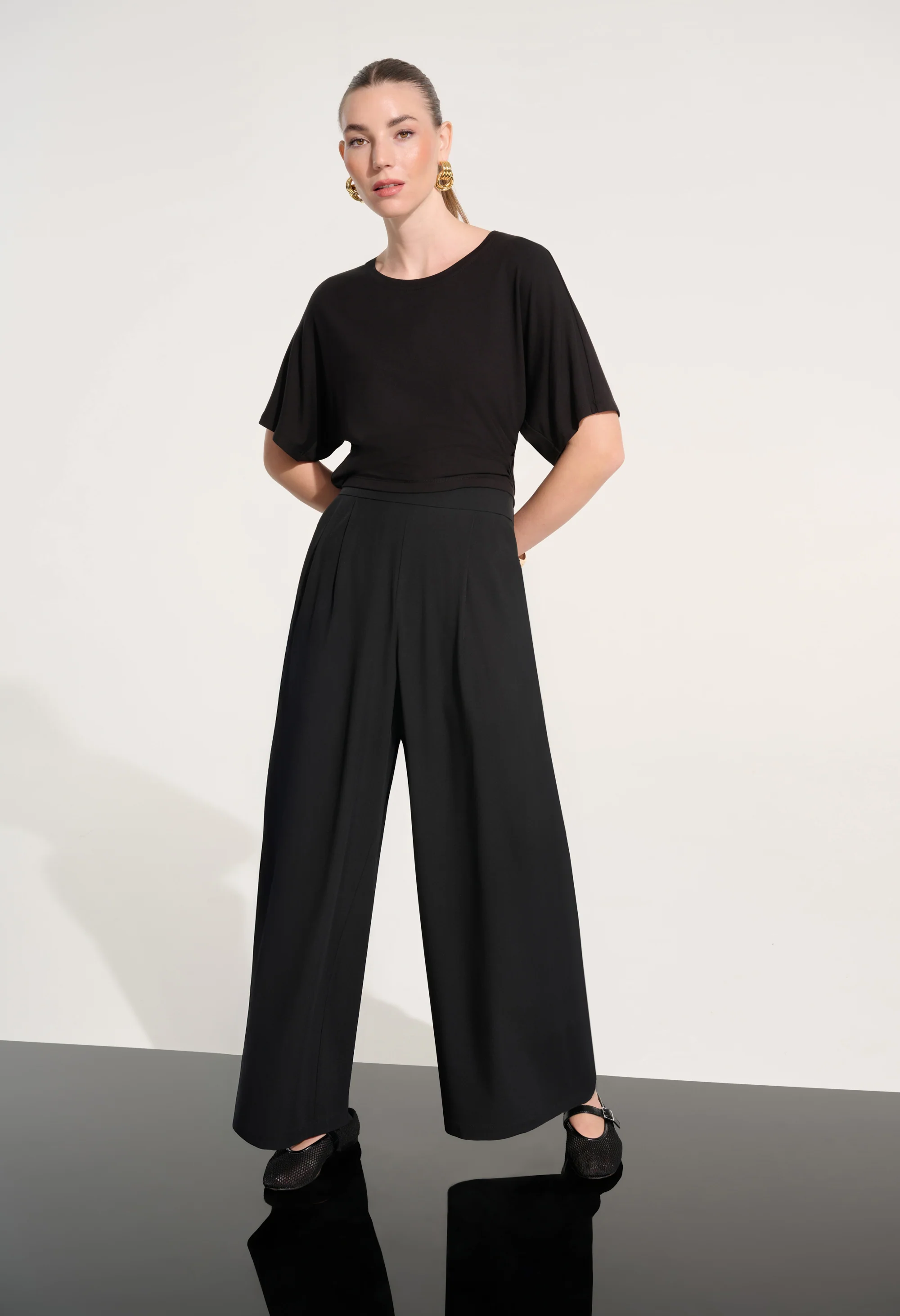 Pull-on Wide Leg Trousers - Image 8