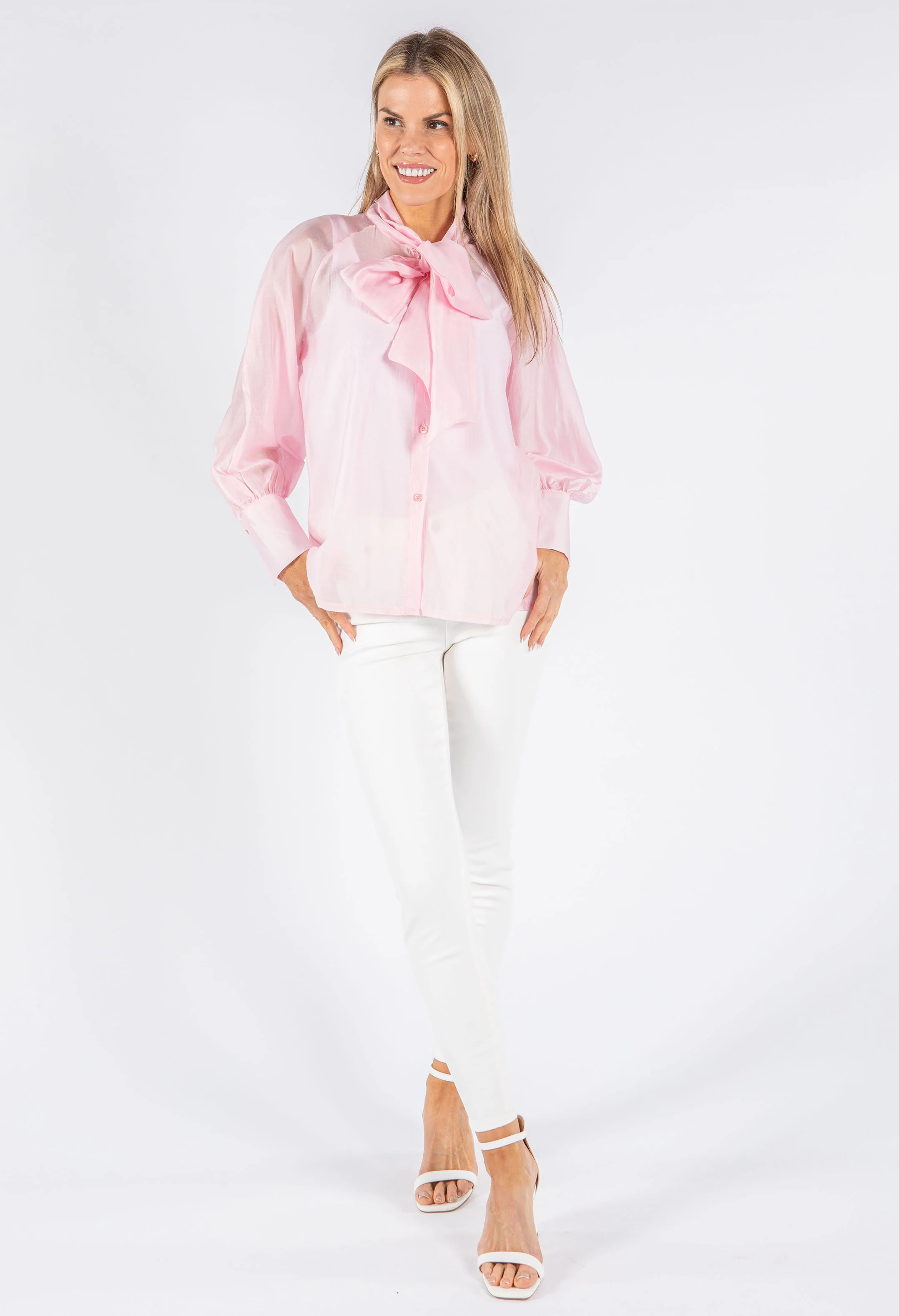 Pussy Bow Tencel Blouse - Image 8
