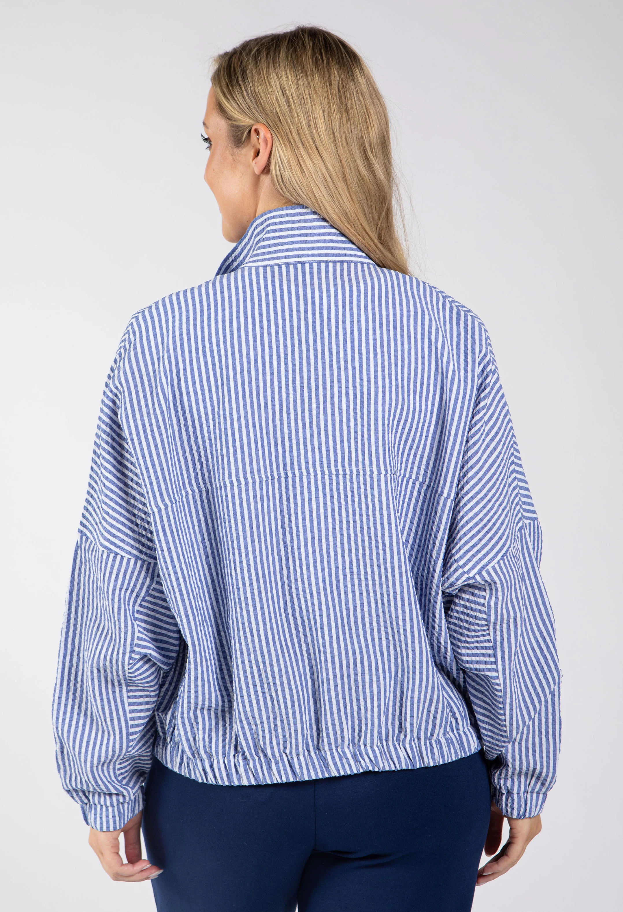 Raye Striped Zip-Up Jacket - Image 5