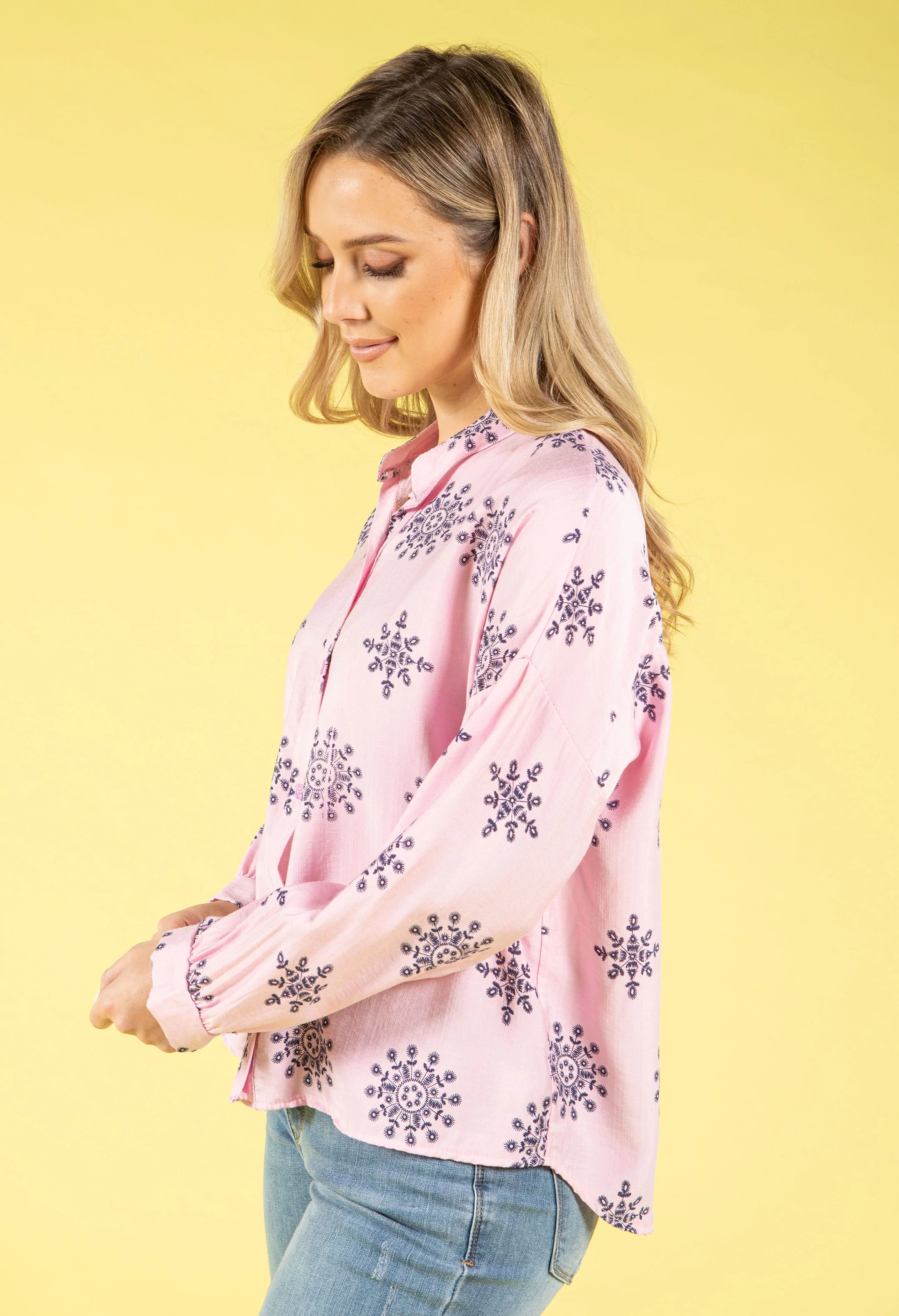 Relaxed Fit Floral Blouse - Image 3