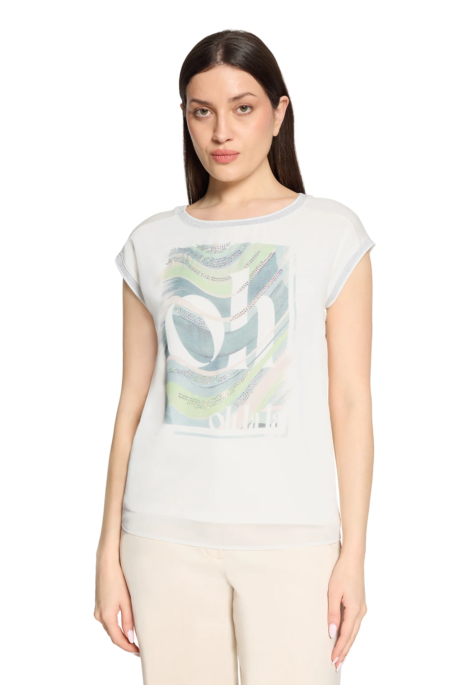 Rhinestone Detail T-Shirt - Image 2