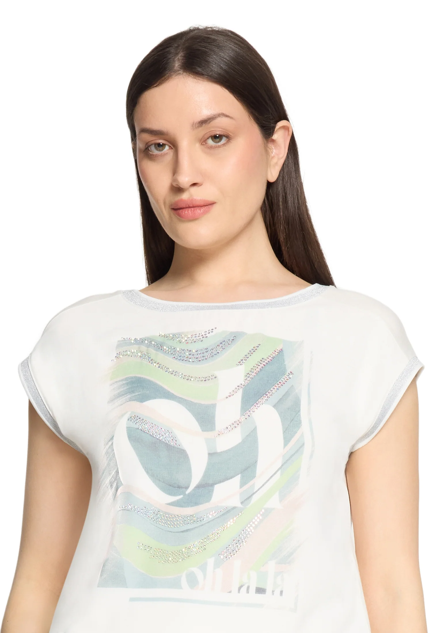 Rhinestone Detail T-Shirt - Image 6