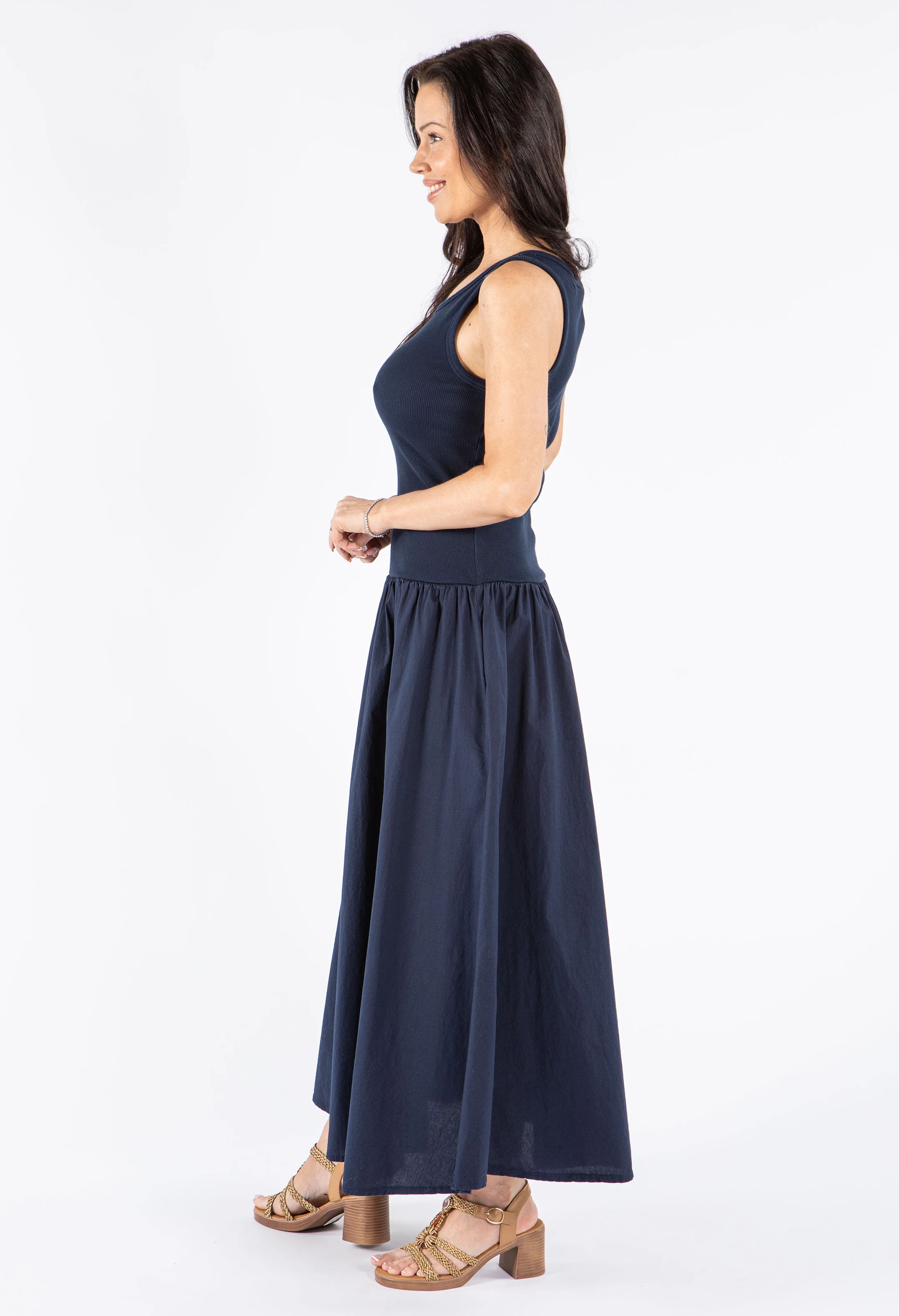 Ribbed Bodice Sleeveless Maxi Dress - Image 12