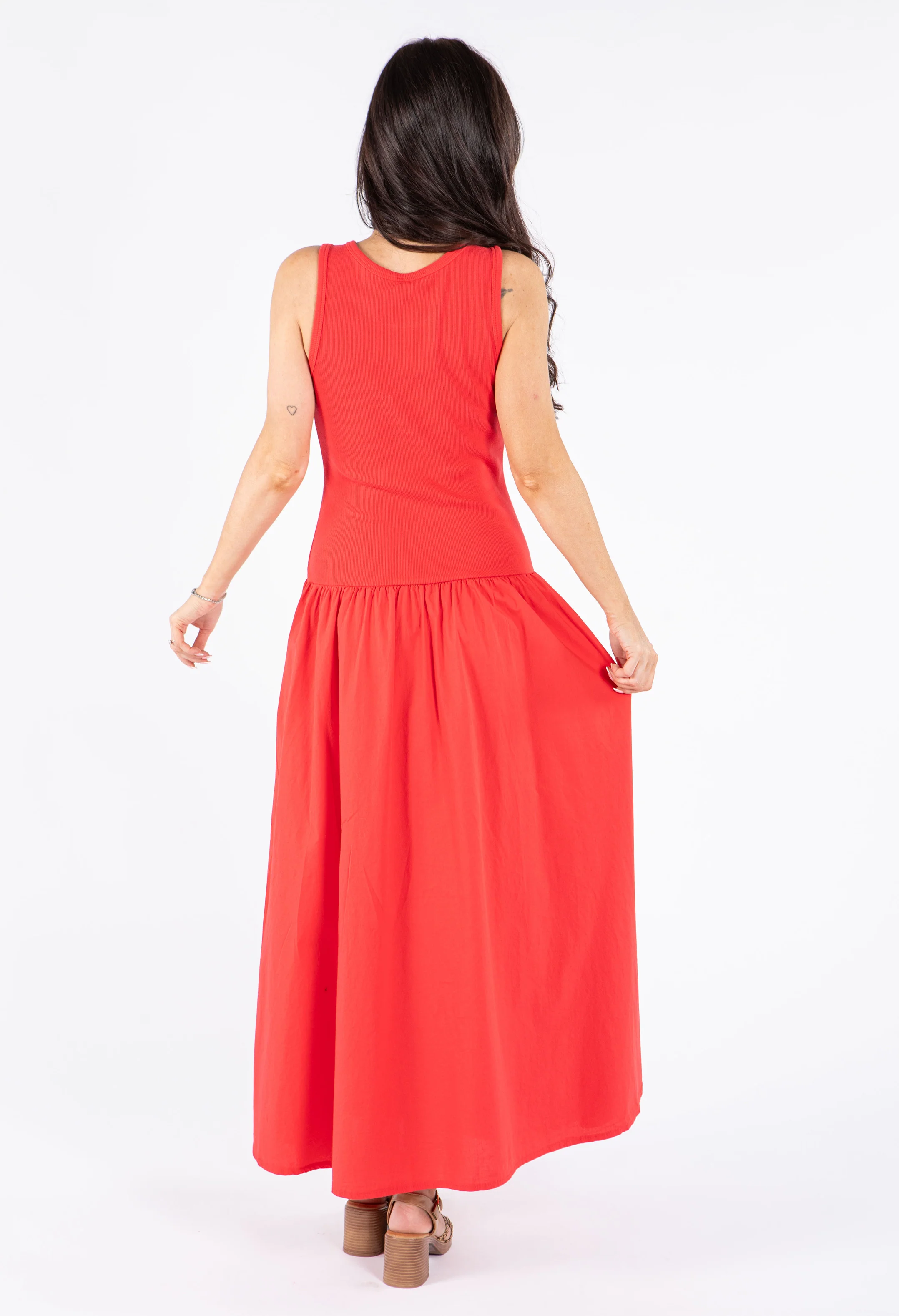Ribbed Bodice Sleeveless Maxi Dress - Image 18