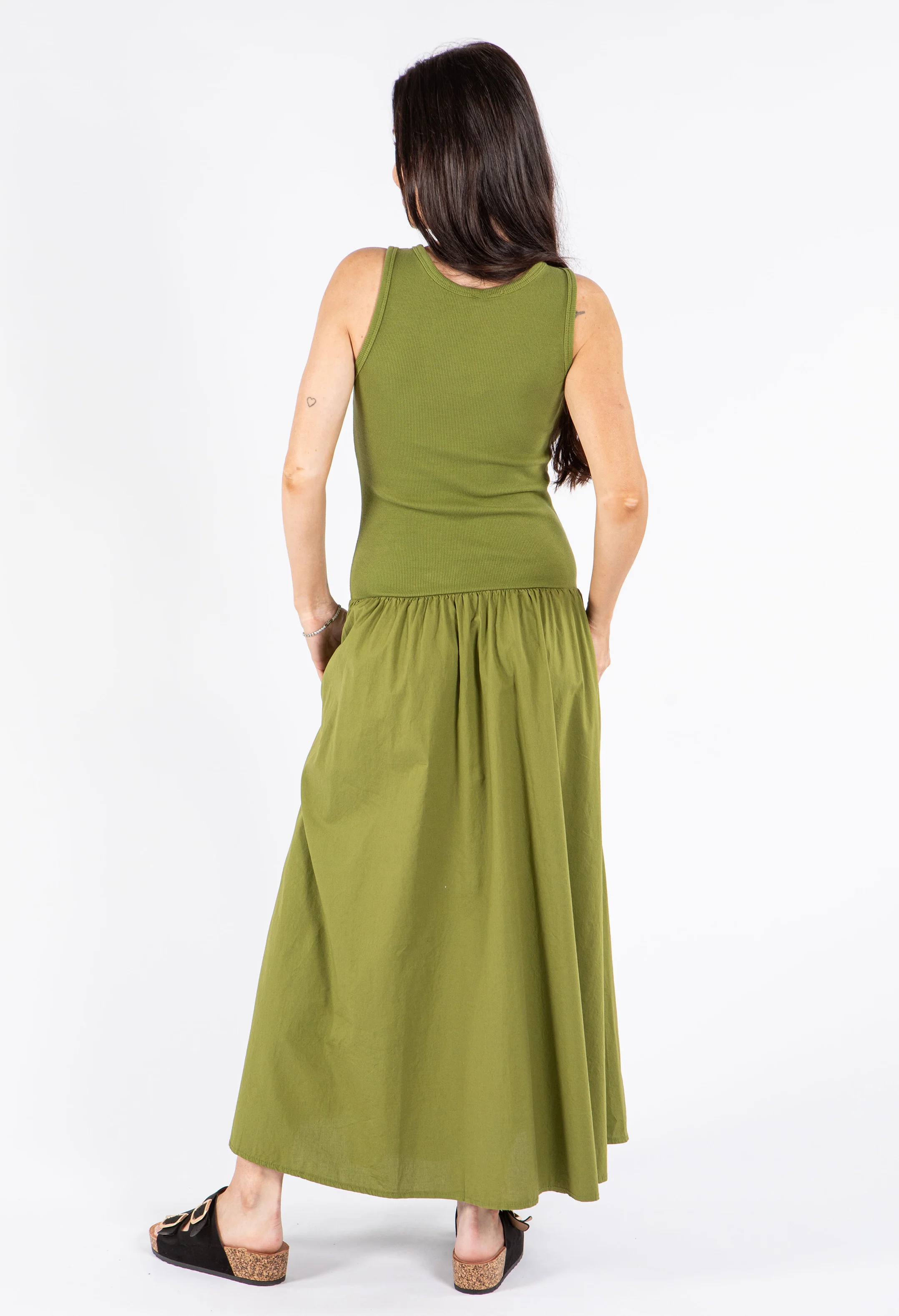 Ribbed Bodice Sleeveless Maxi Dress - Image 8
