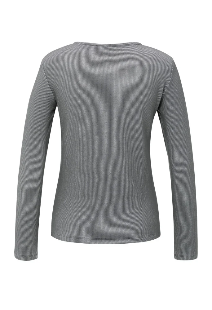Ribbed long sleeve top - Image 2