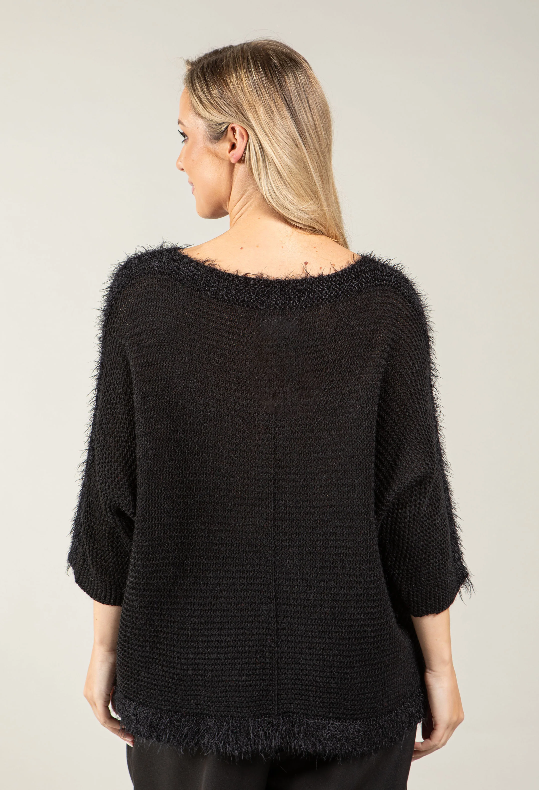 Ribbed Wool-Blend Knit Jumper with Fluffy Trim - Image 20