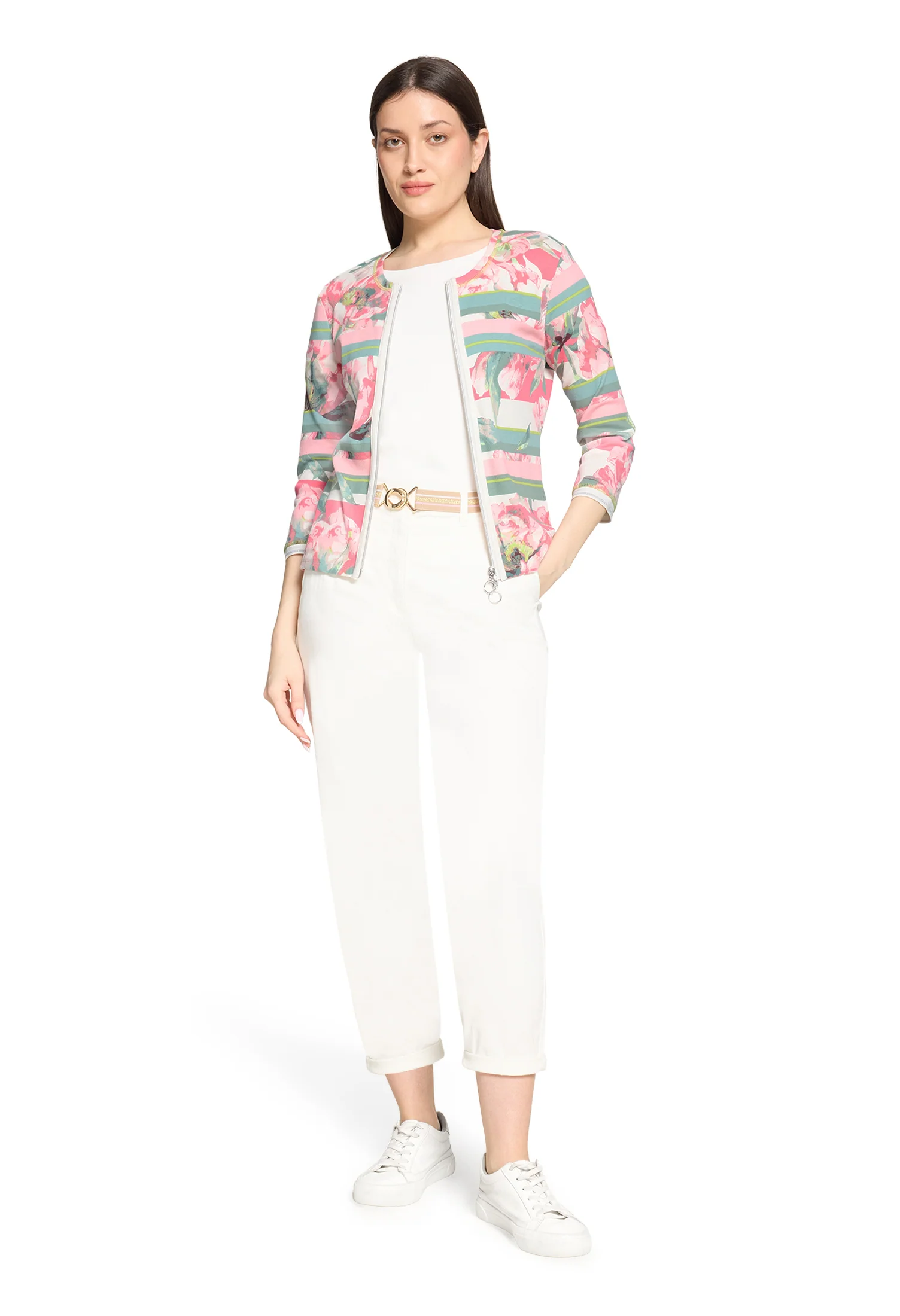 Ribbed Zip Up Cardigan - Image 5