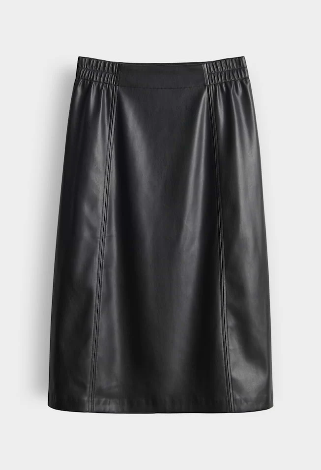 Roga midi skirt in soft faux leather - Image 6