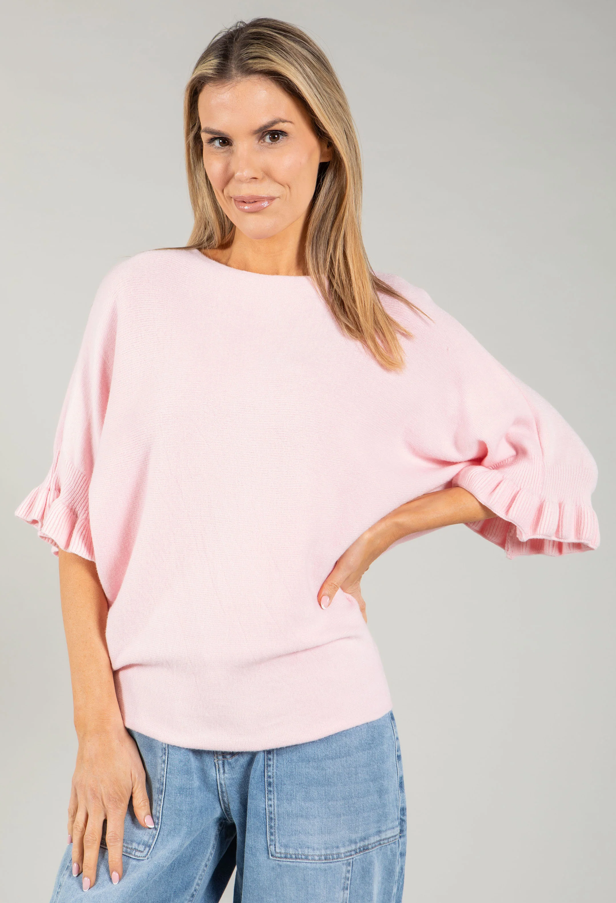 Romy Batwing Sleeve Soft Touch Knit
