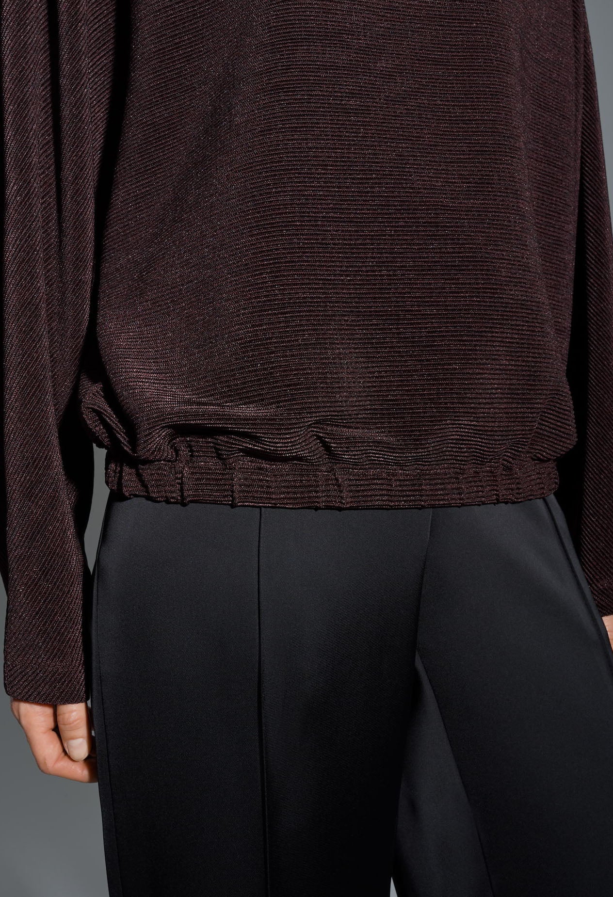 Saglanz Gloss Effect Jersey Top - Image 5