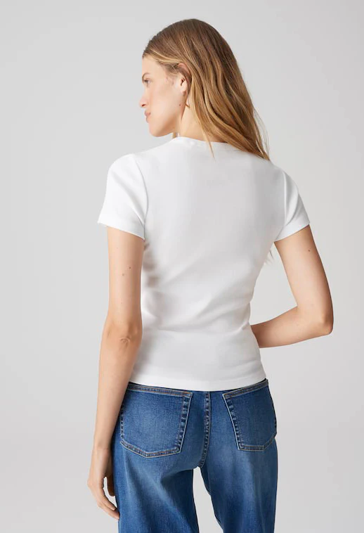 Samuna Slim Fine ribbed T-Shirt - Image 3