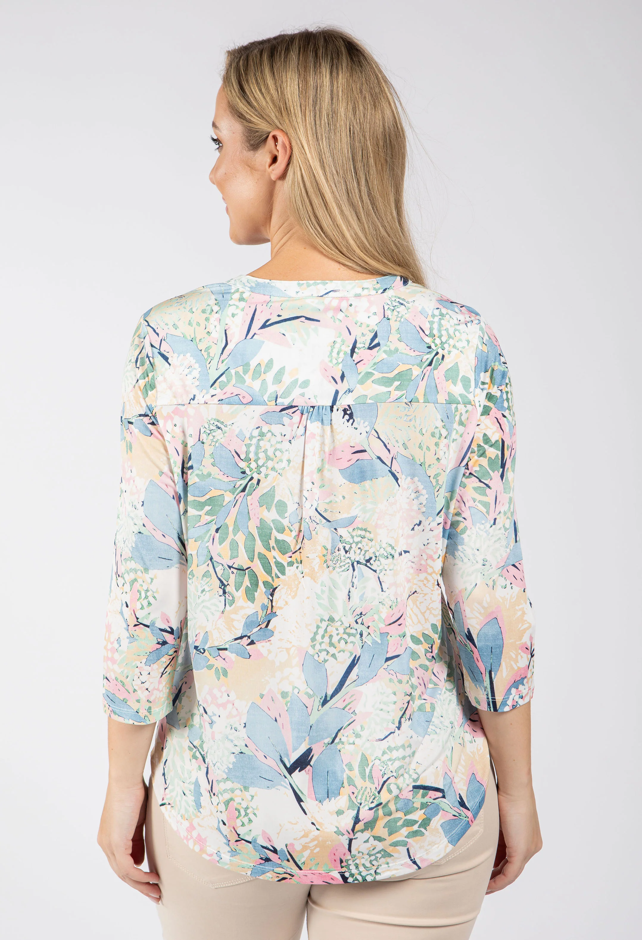 Sara Leaf Print Blouse - Image 6