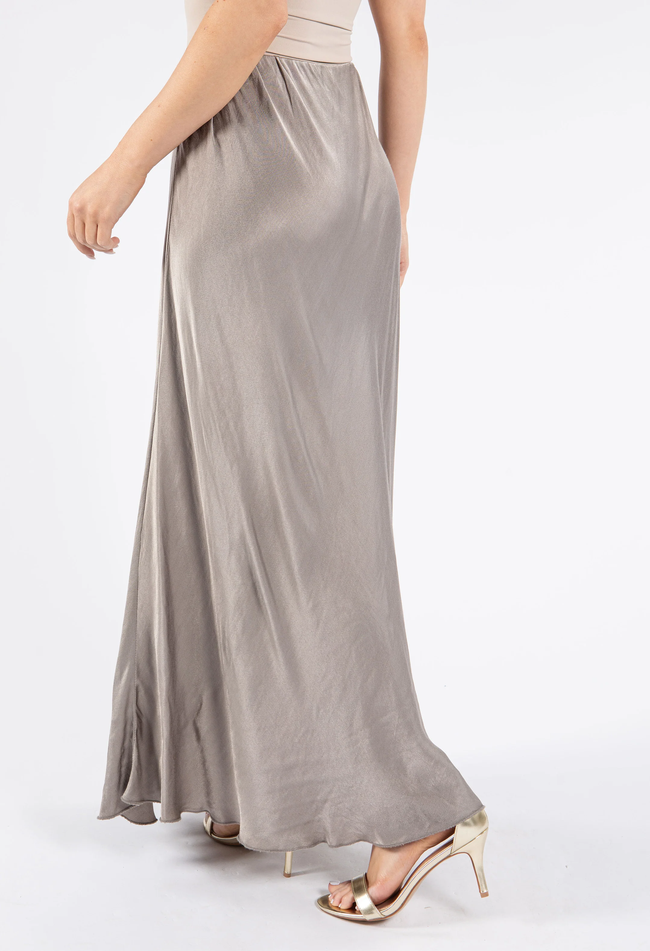 Satin Feel Maxi Skirt - Image 12