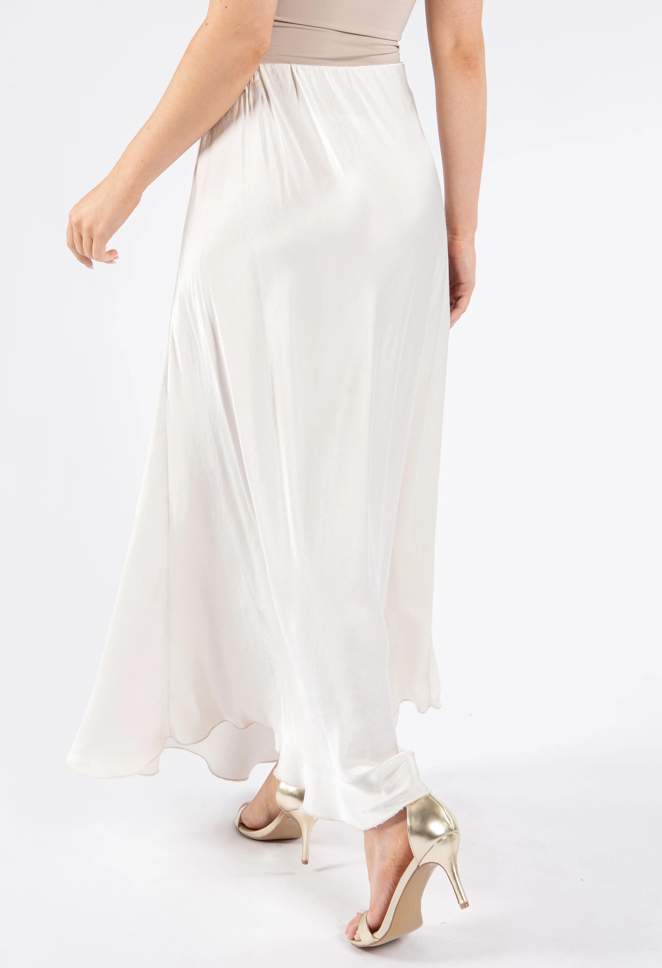 Satin Feel Maxi Skirt - Image 2