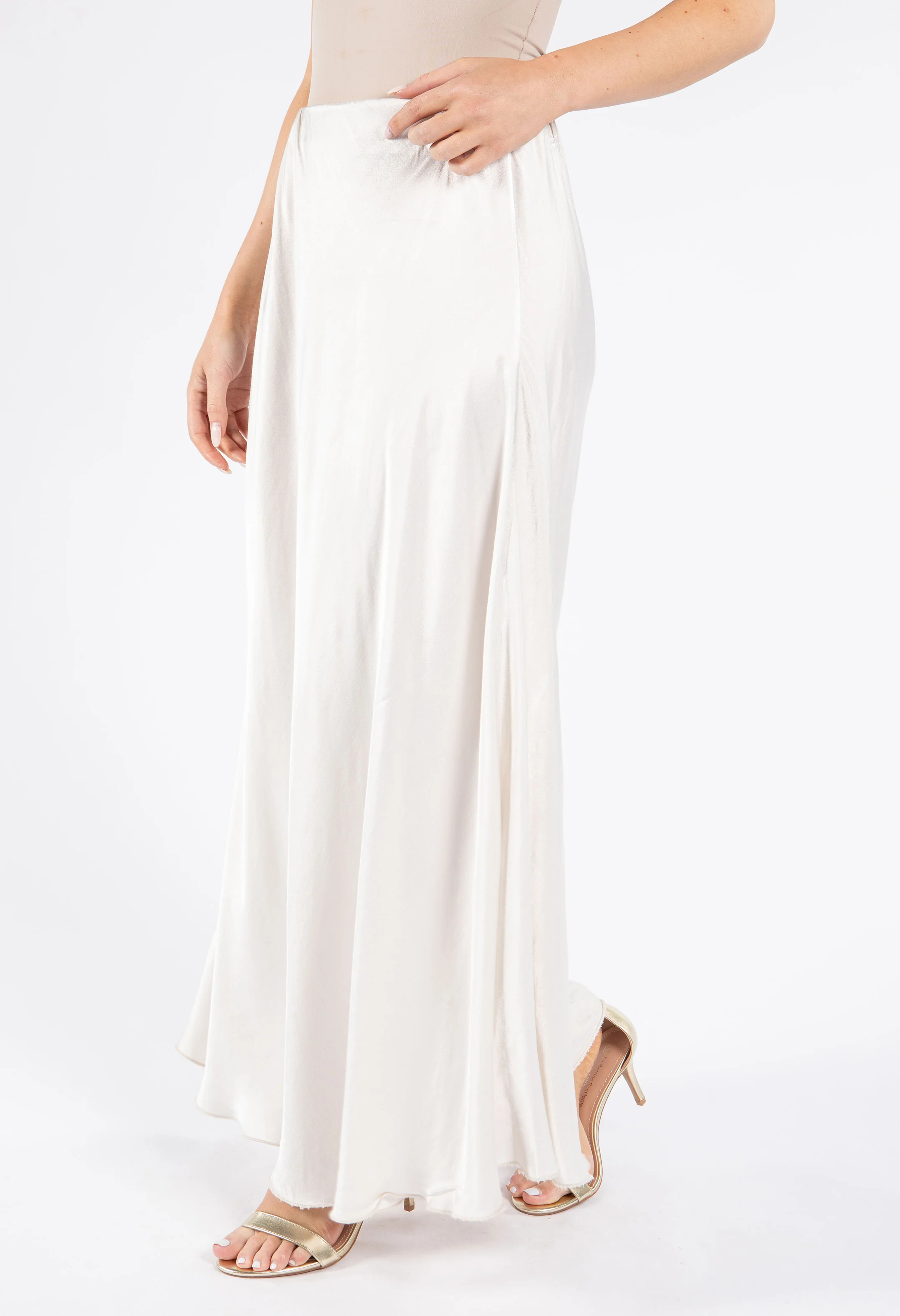 Satin Feel Maxi Skirt - Image 3