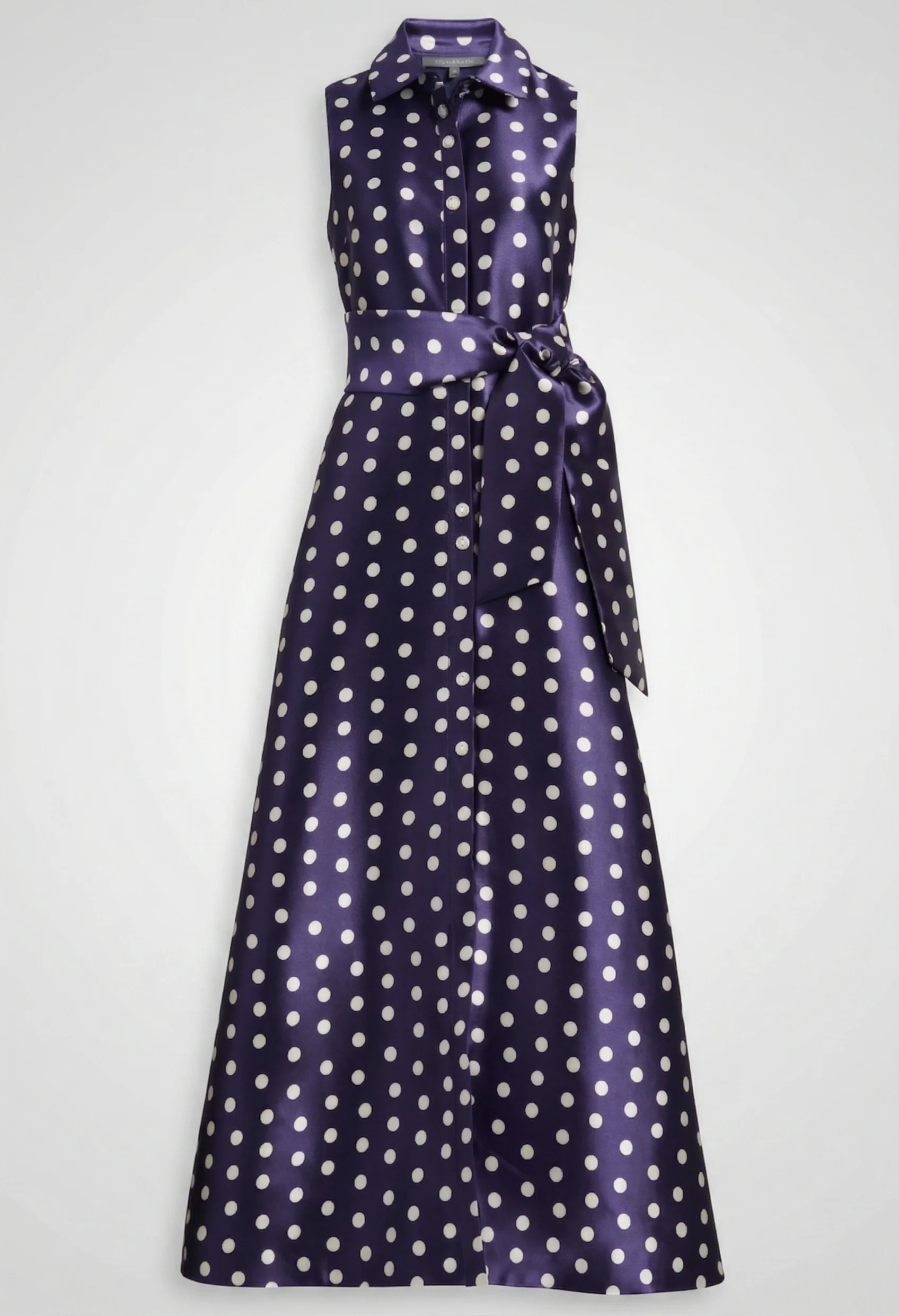 Satin Polka Dot Shirt Dresses - Image 5
