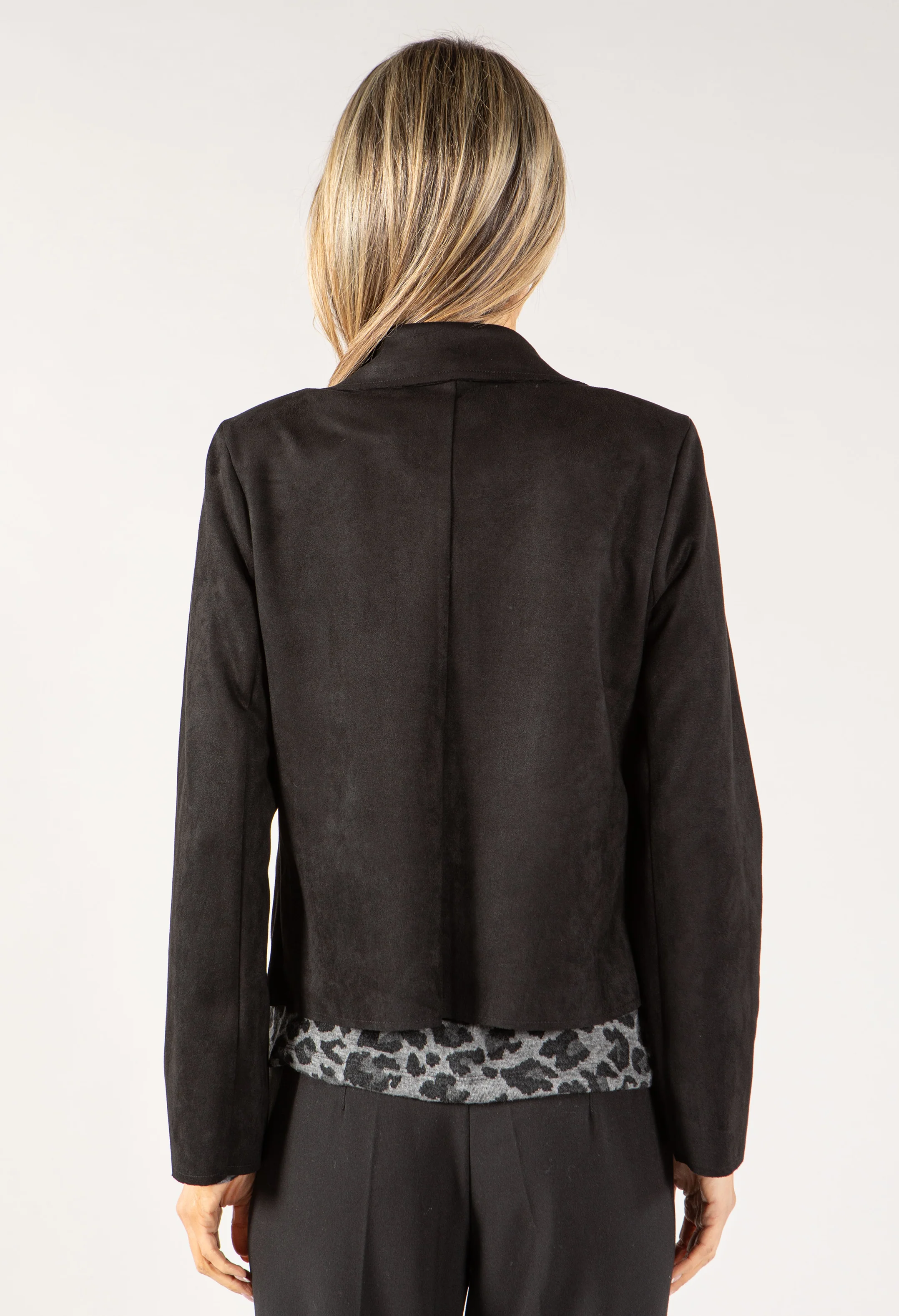 Suedette Biker Jacket - Image 4