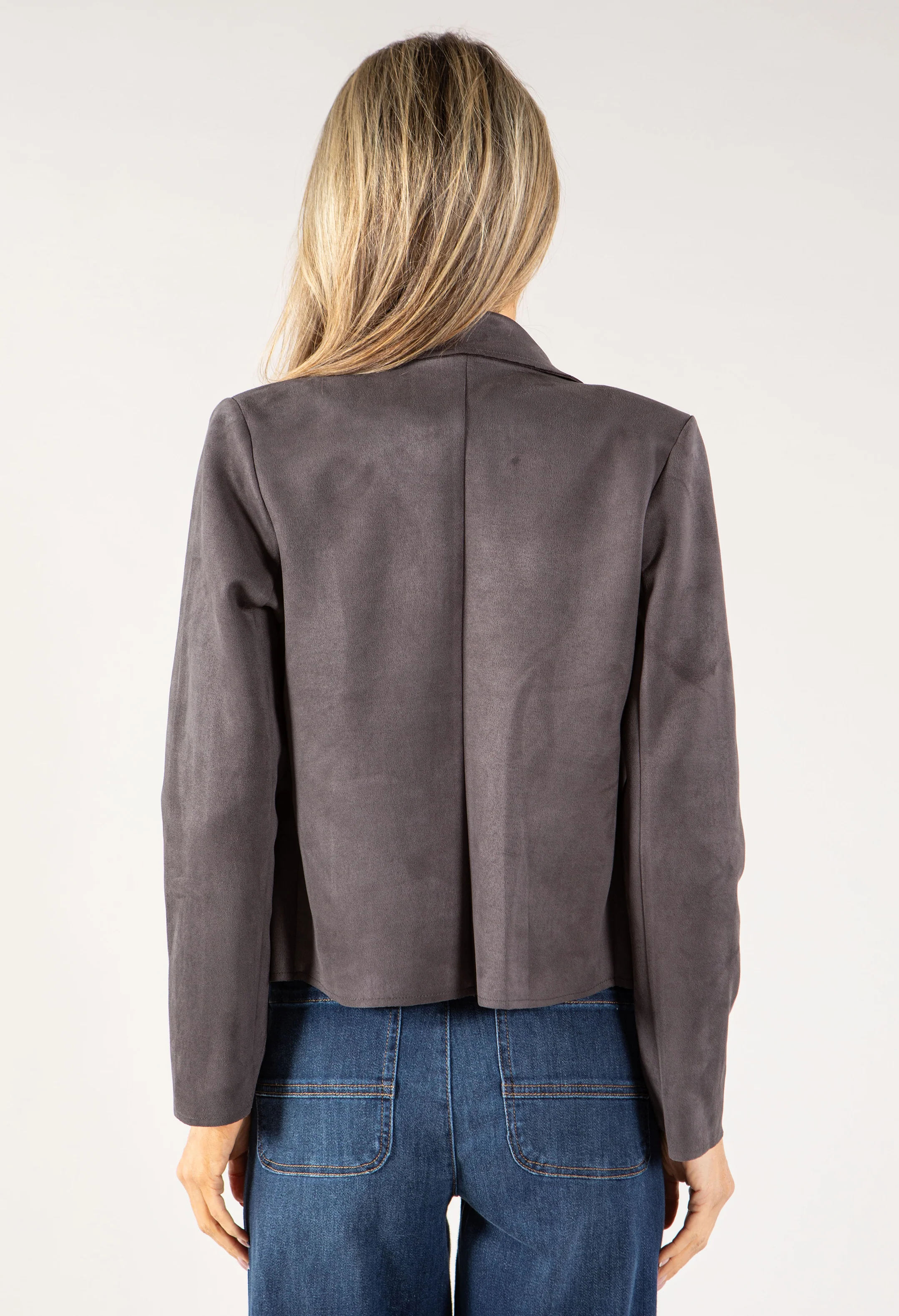 Suedette Biker Jacket - Image 8