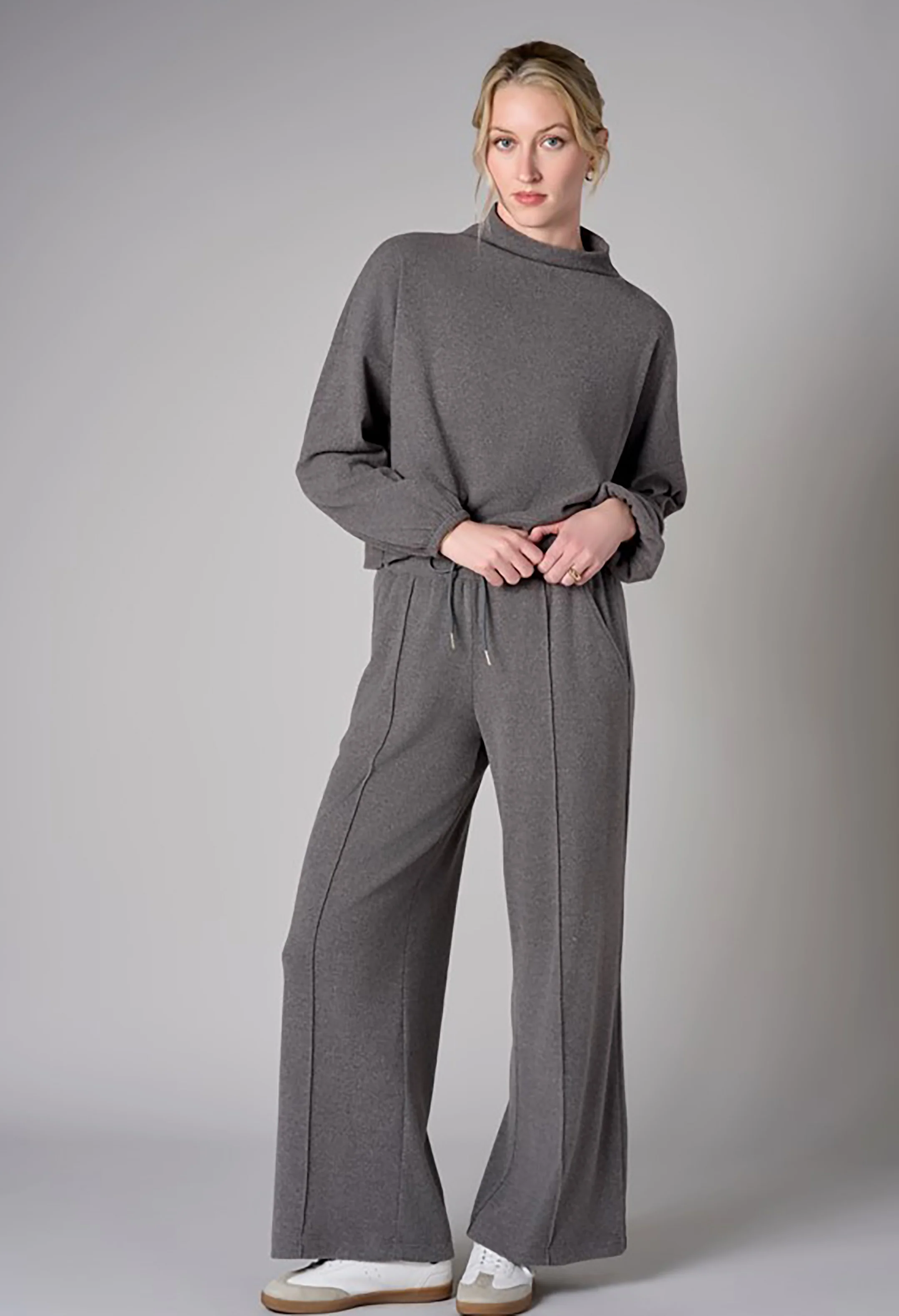 Seamed Drawstring Lounge Pants - Image 2