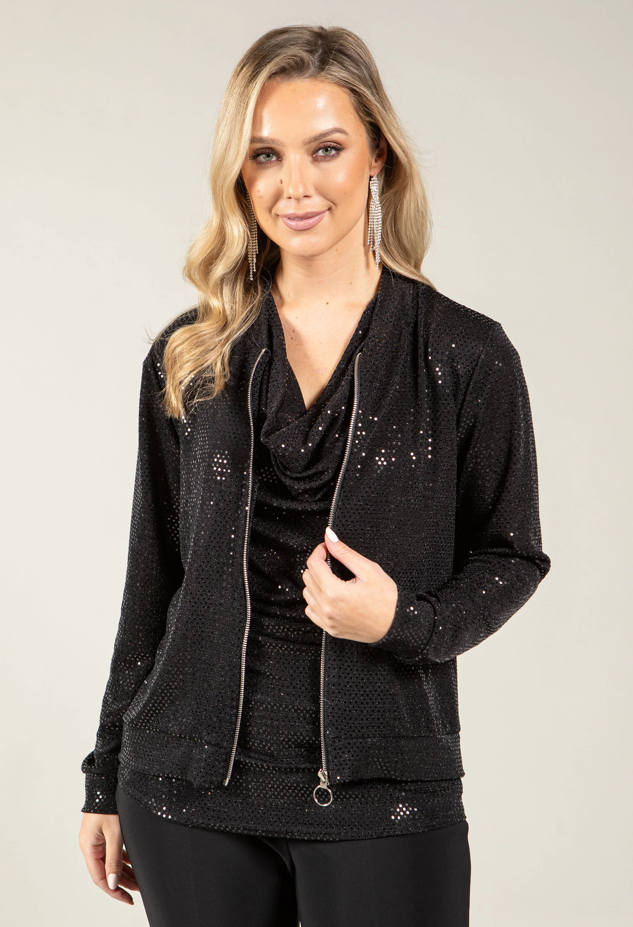 Sequin Bomber Jacket - Image 3