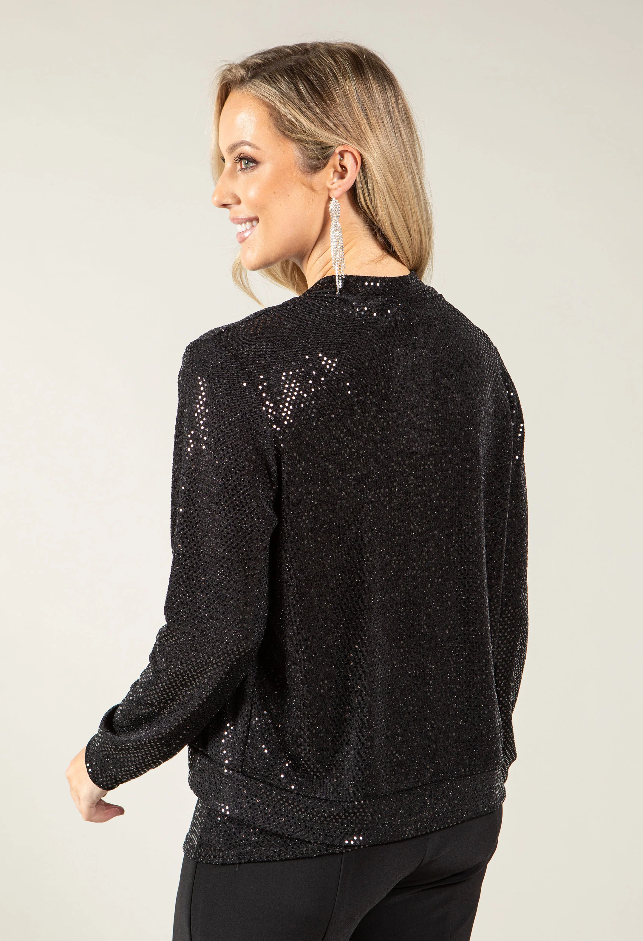 Sequin Bomber Jacket - Image 6