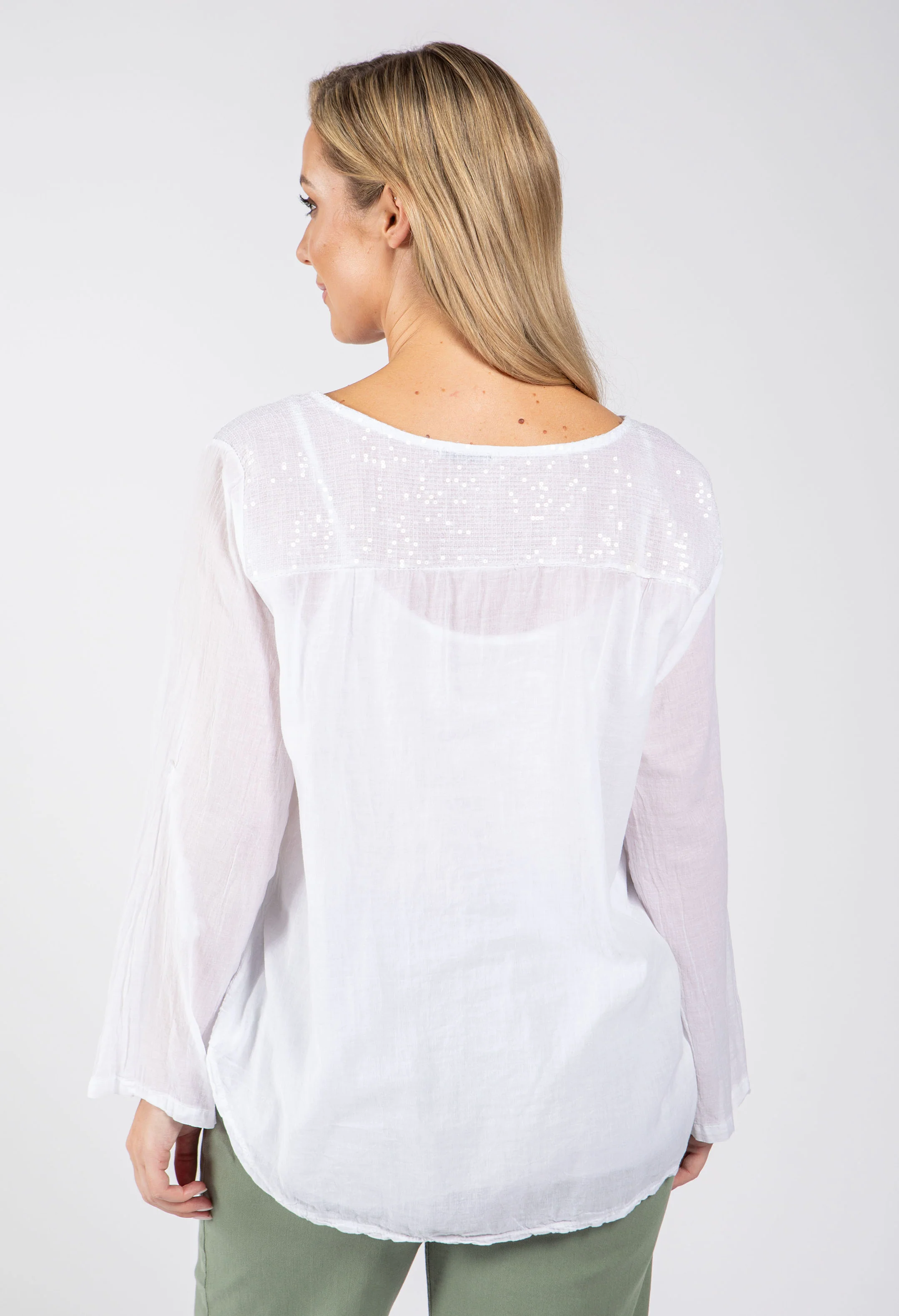 Sequin & Crochet Blouse - Image 7